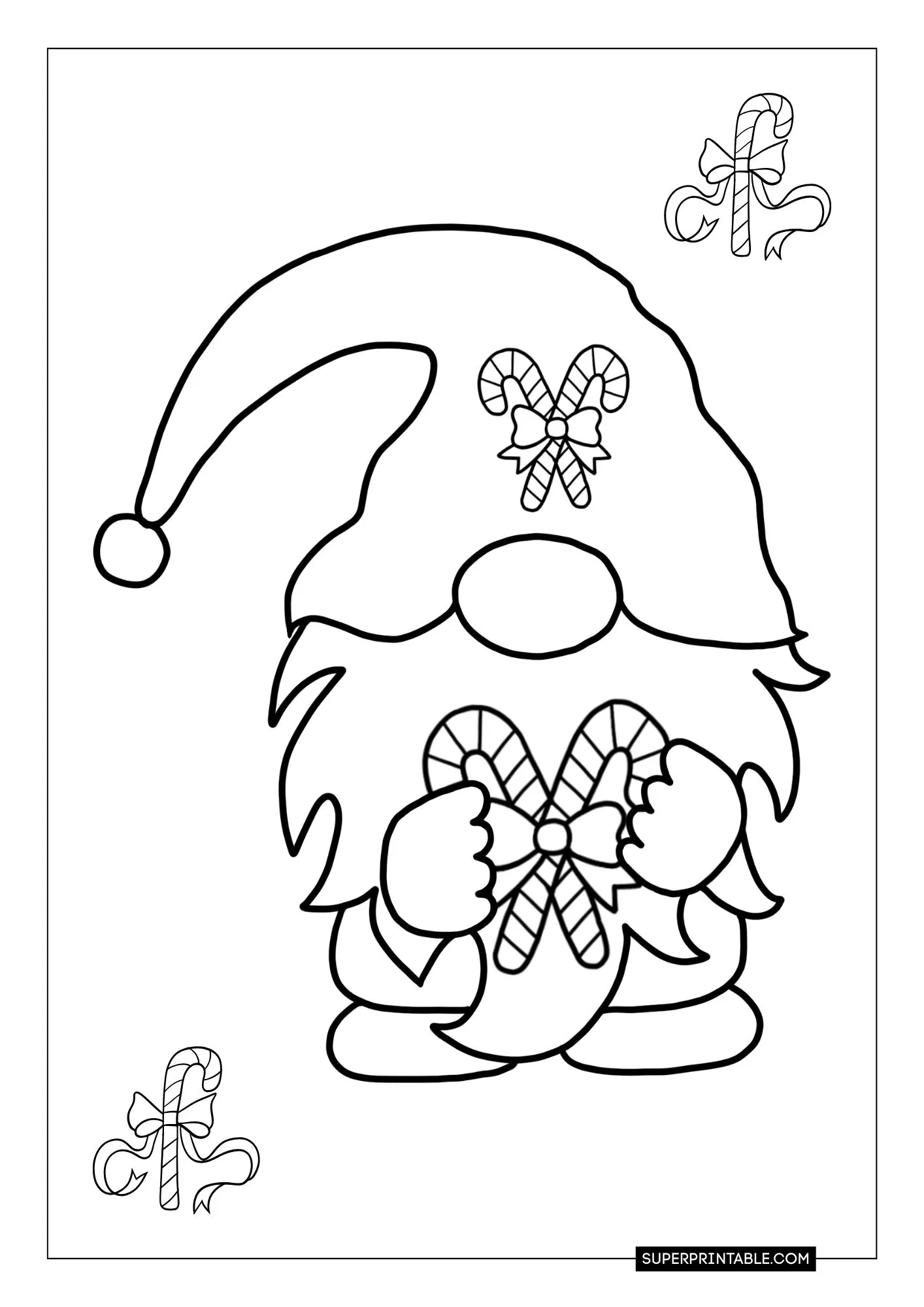 Gnome Christmas Coloring Pages 12