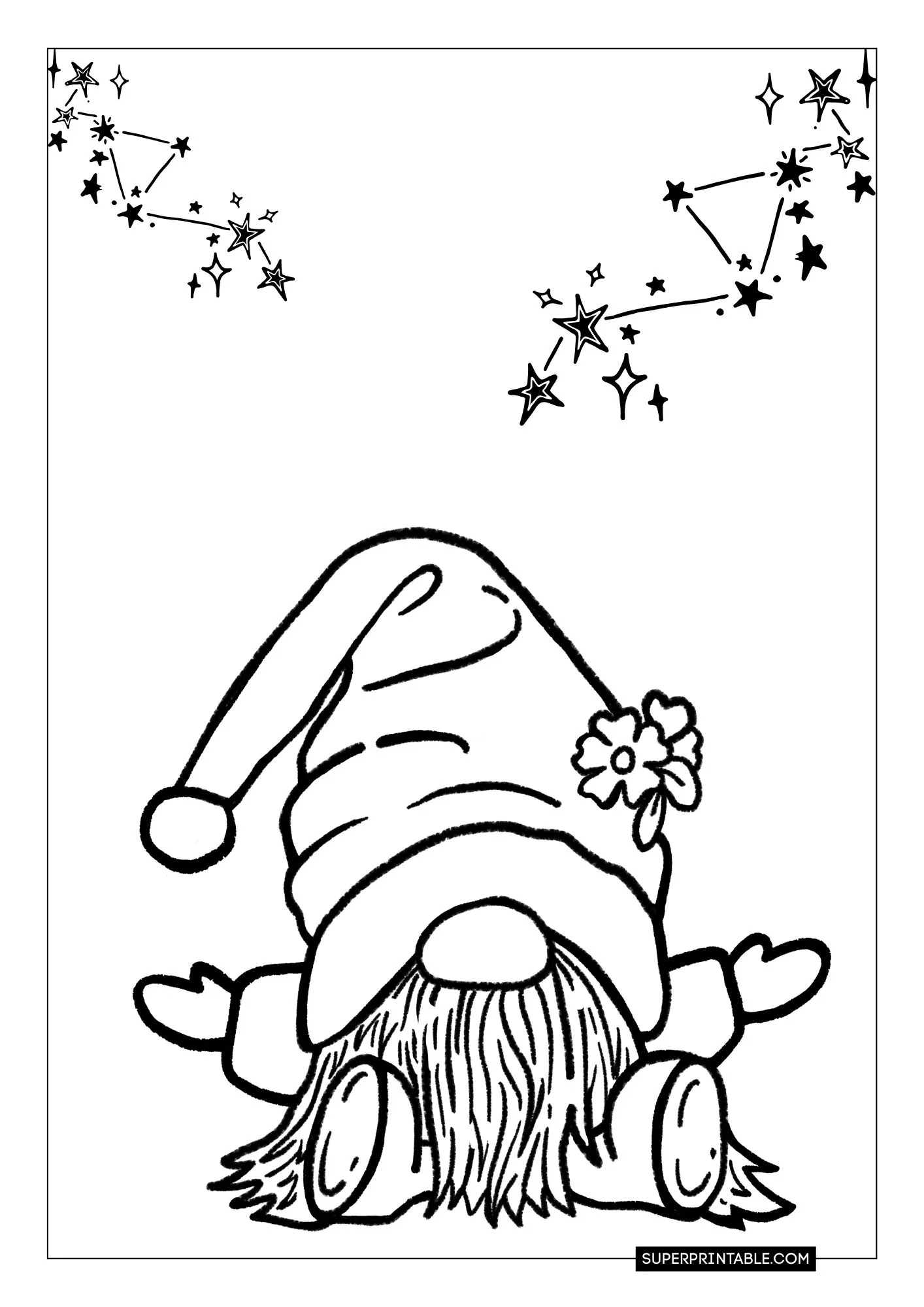 Gnome Christmas Coloring Pages 14
