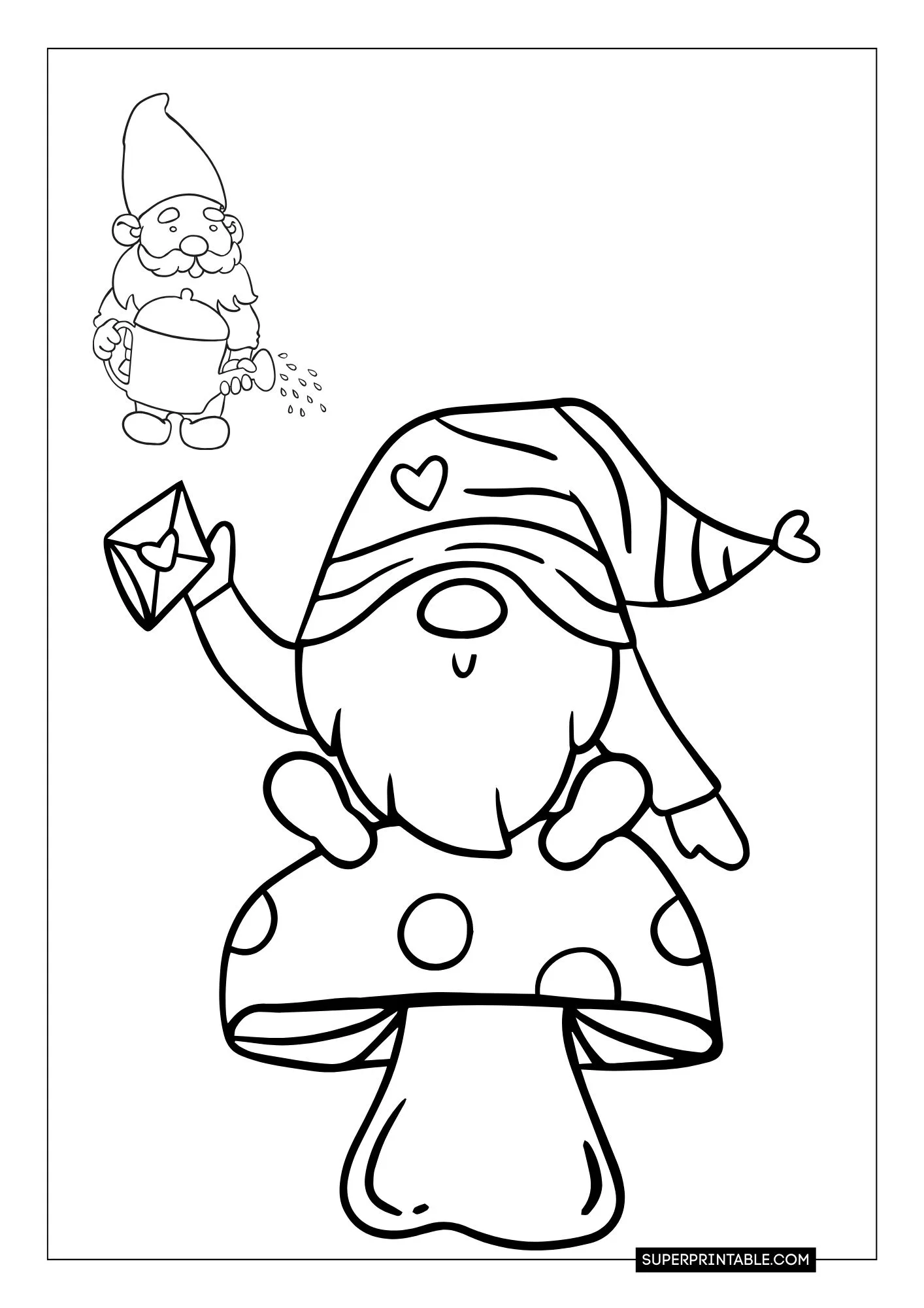 Gnome Christmas Coloring Pages 15