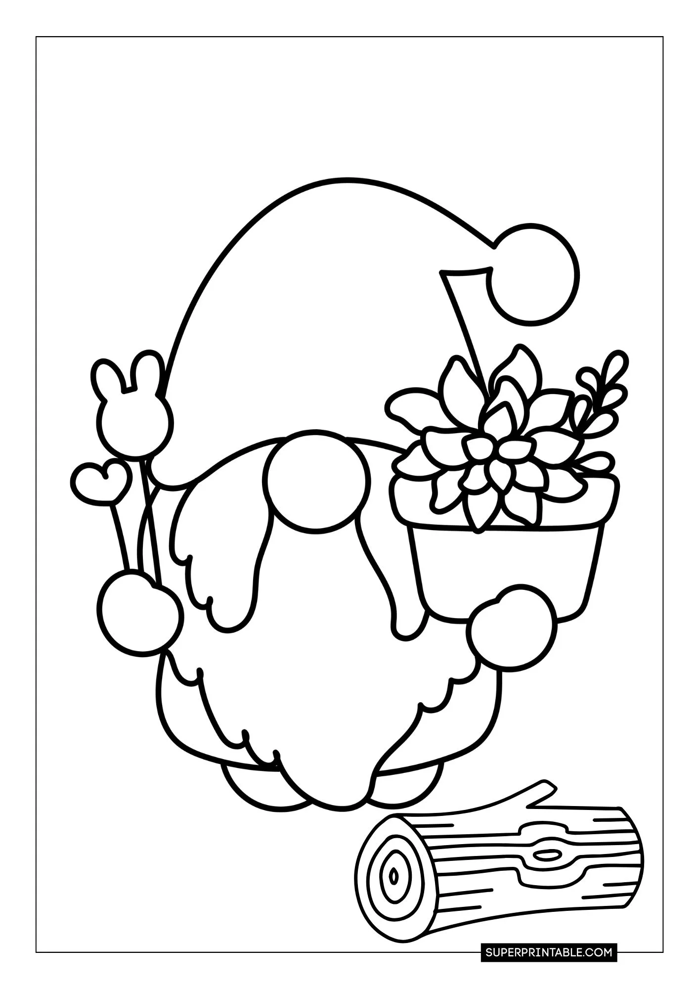 Gnome Christmas Coloring Pages 16