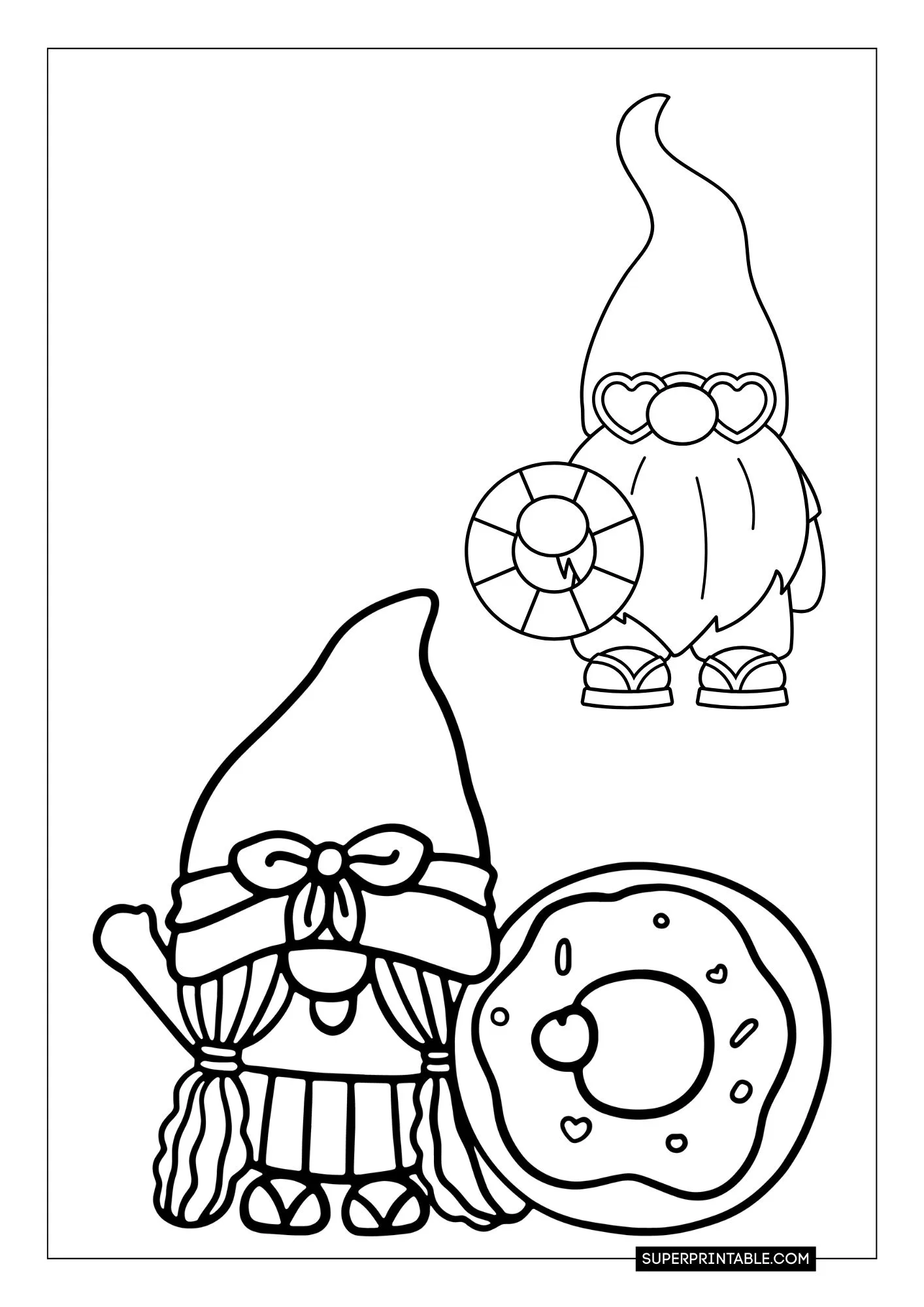 Gnome Christmas Coloring Pages 17