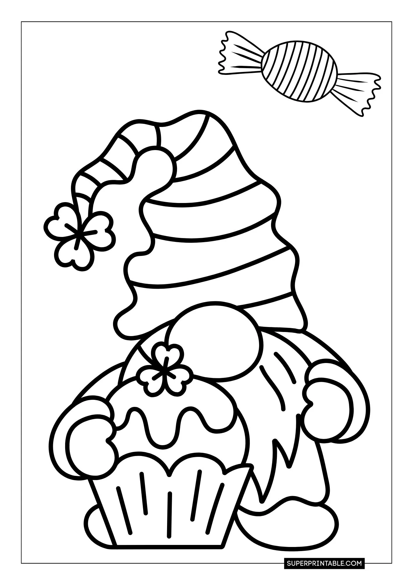Gnome Christmas Coloring Pages 18