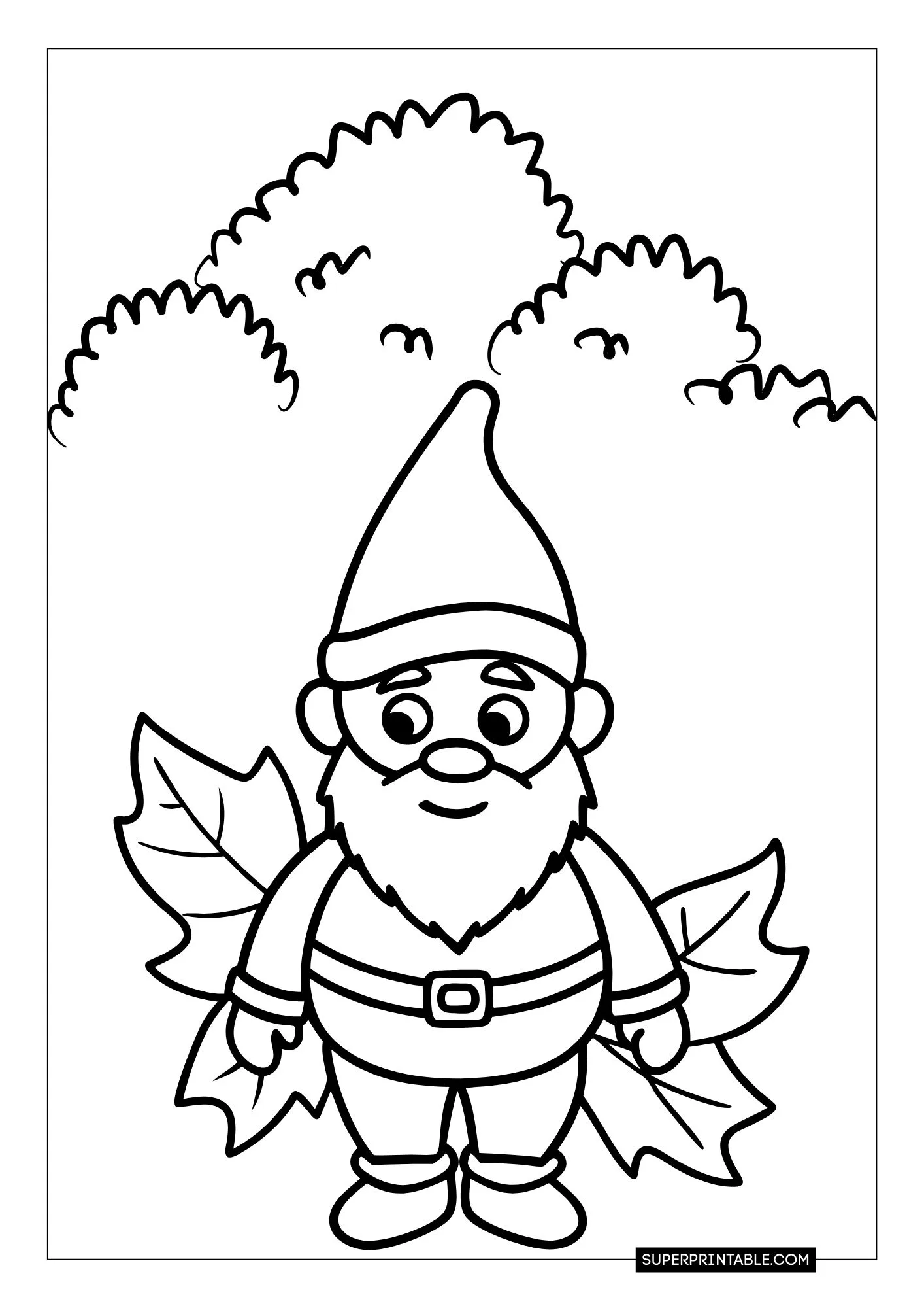 Gnome Christmas Coloring Pages 2
