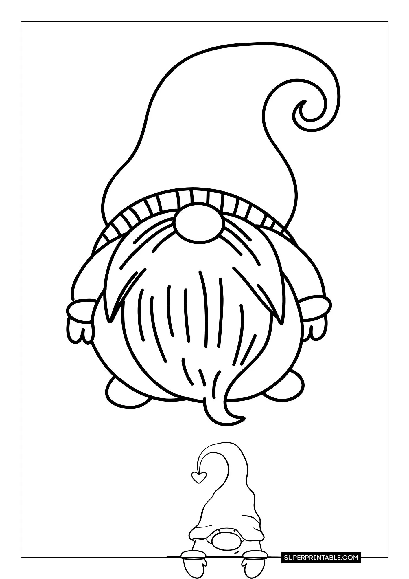 Gnome Christmas Coloring Pages 20