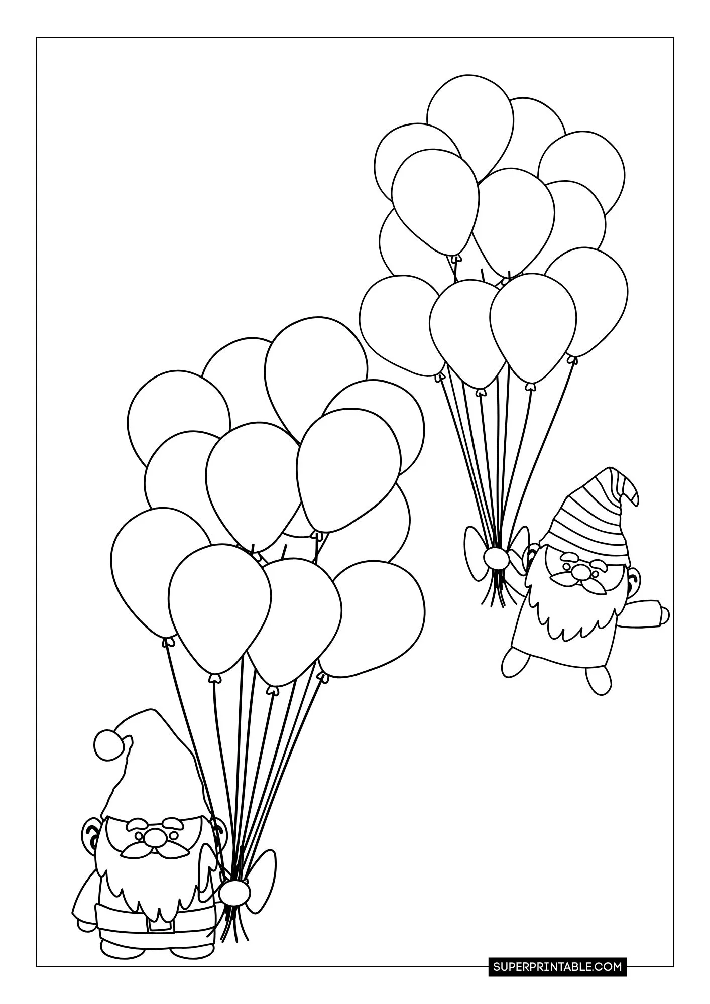 Gnome Christmas Coloring Pages 22