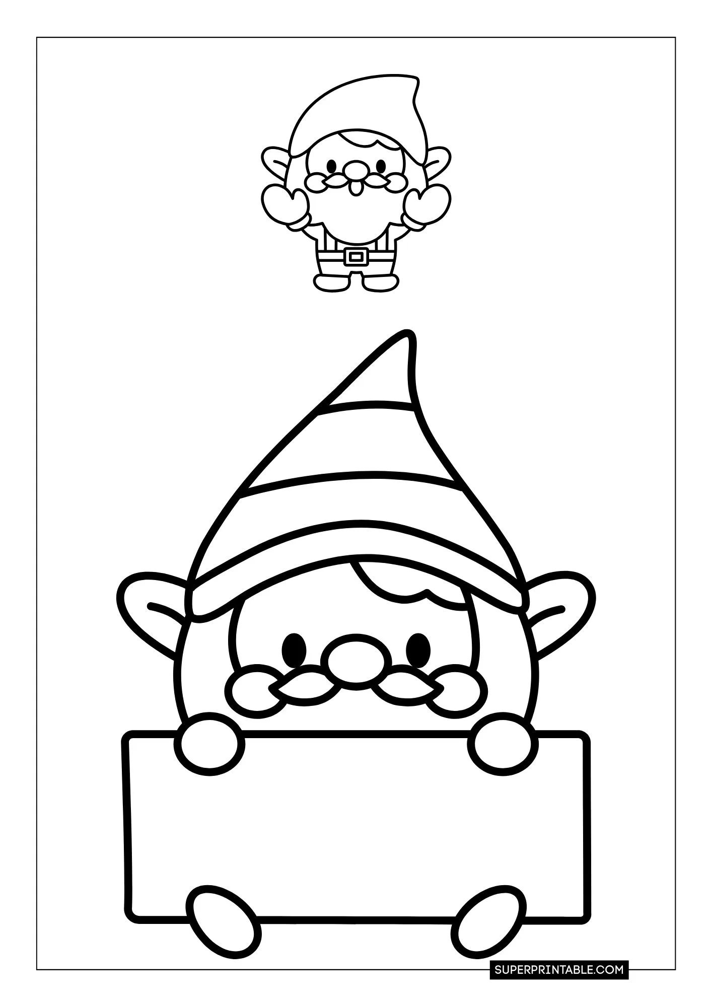 Gnome Christmas Coloring Pages 23