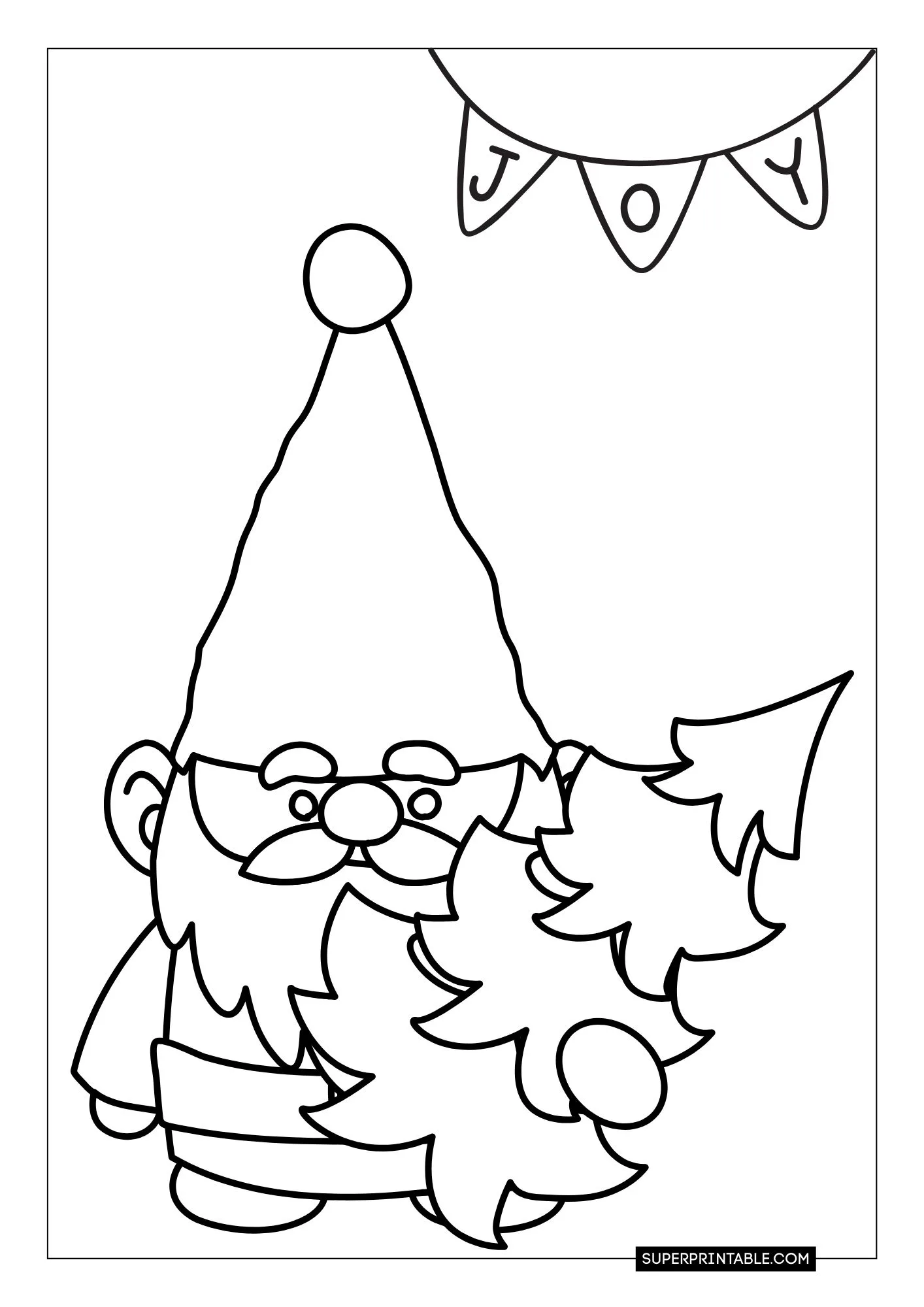 Gnome Christmas Coloring Pages 25