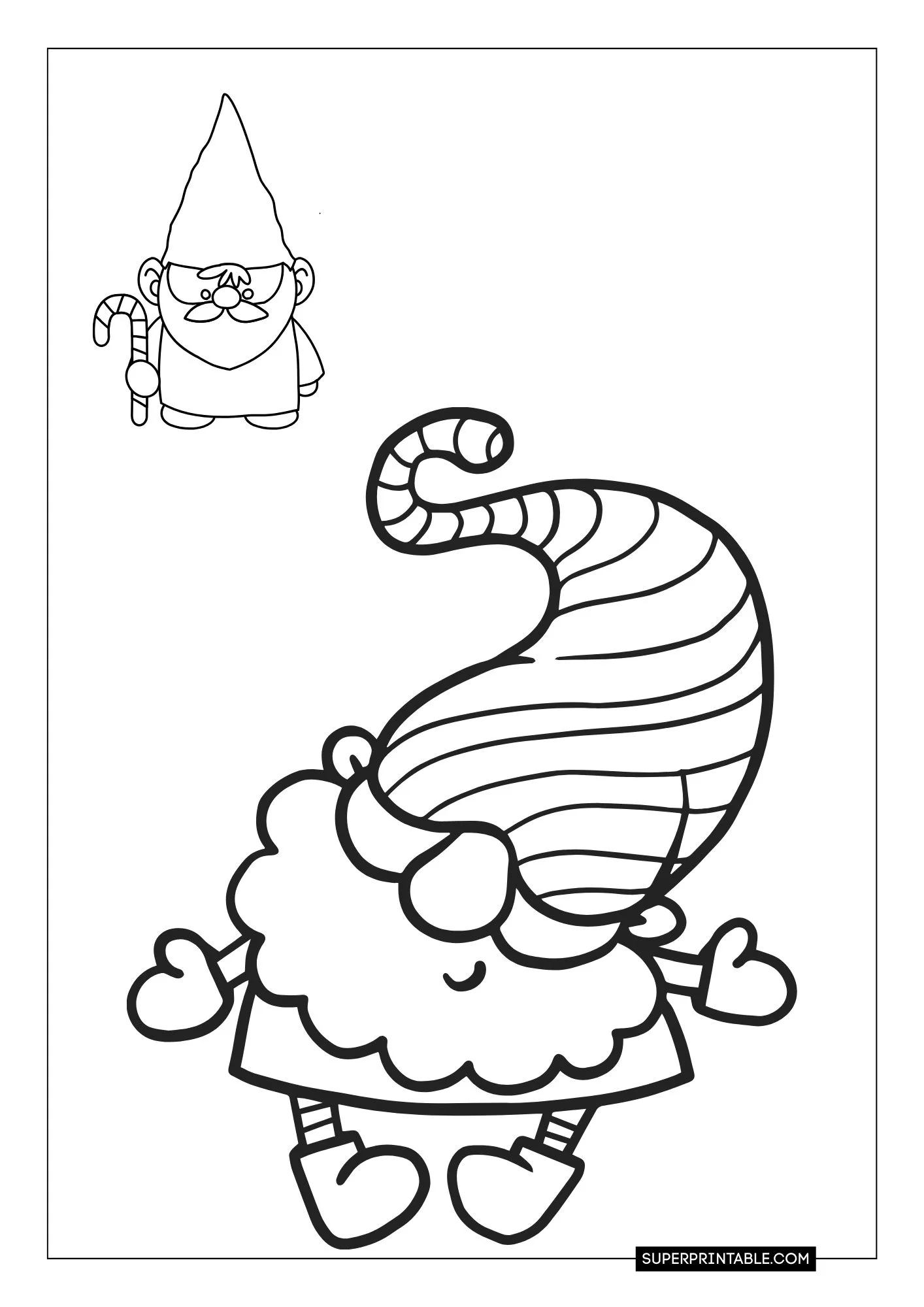 Gnome Christmas Coloring Pages 27