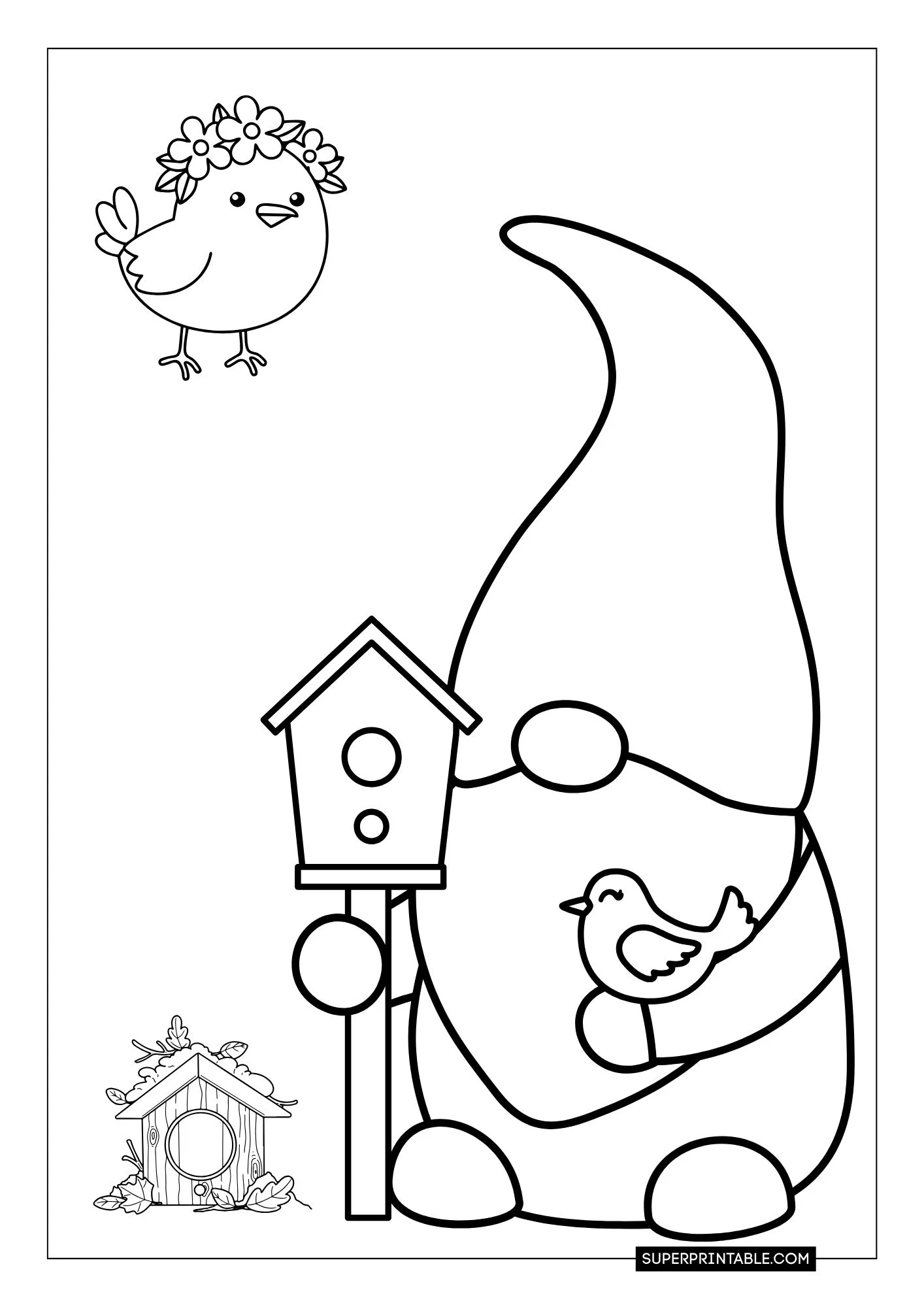 Gnome Christmas Coloring Pages 28