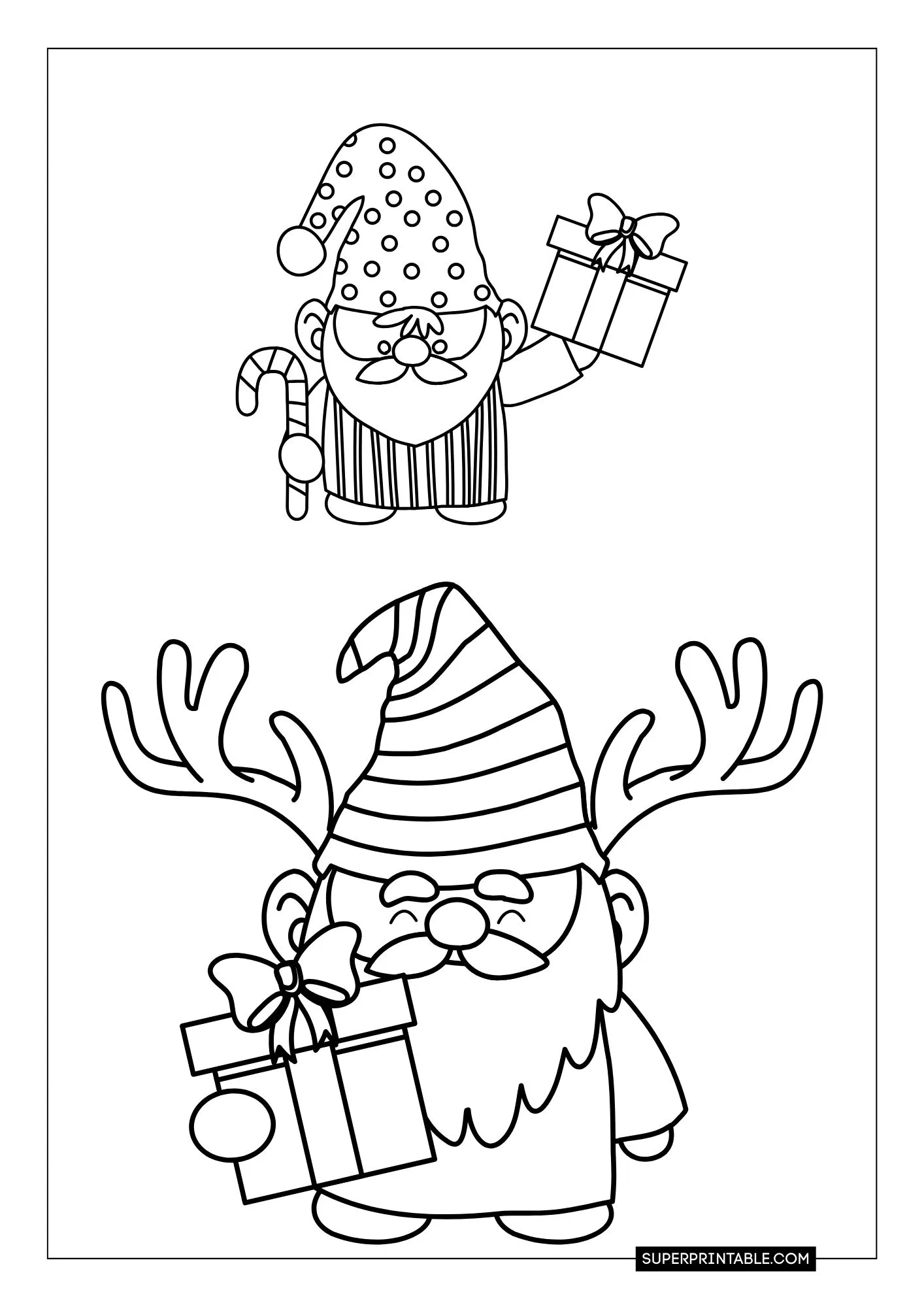 Gnome Christmas Coloring Pages 29