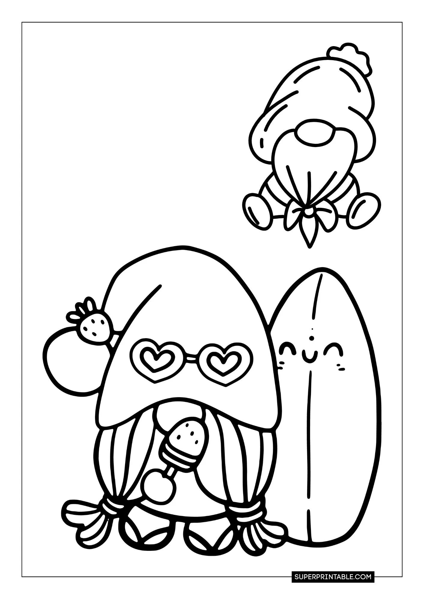 Gnome Christmas Coloring Pages 30
