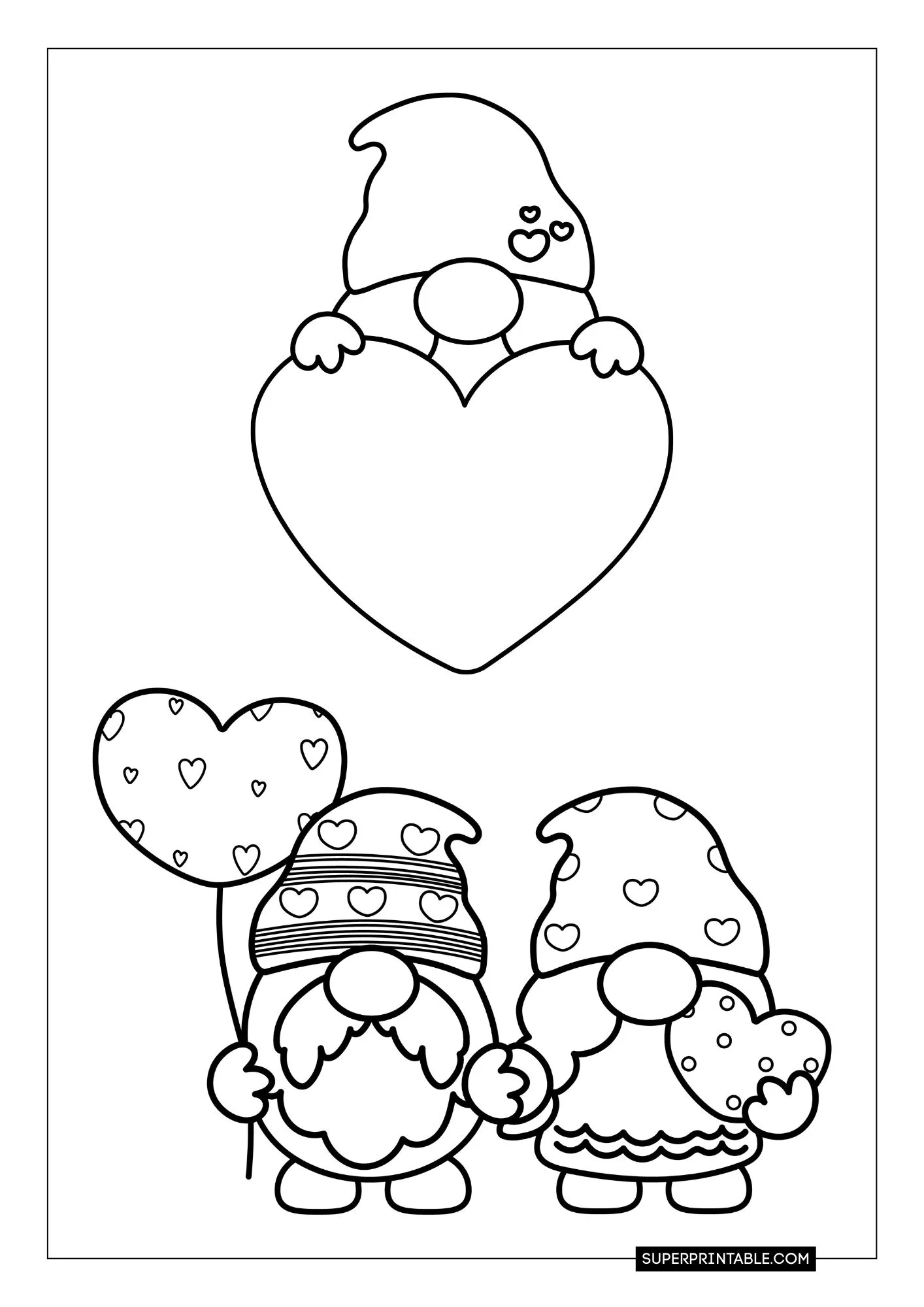 Gnome Christmas Coloring Pages 32