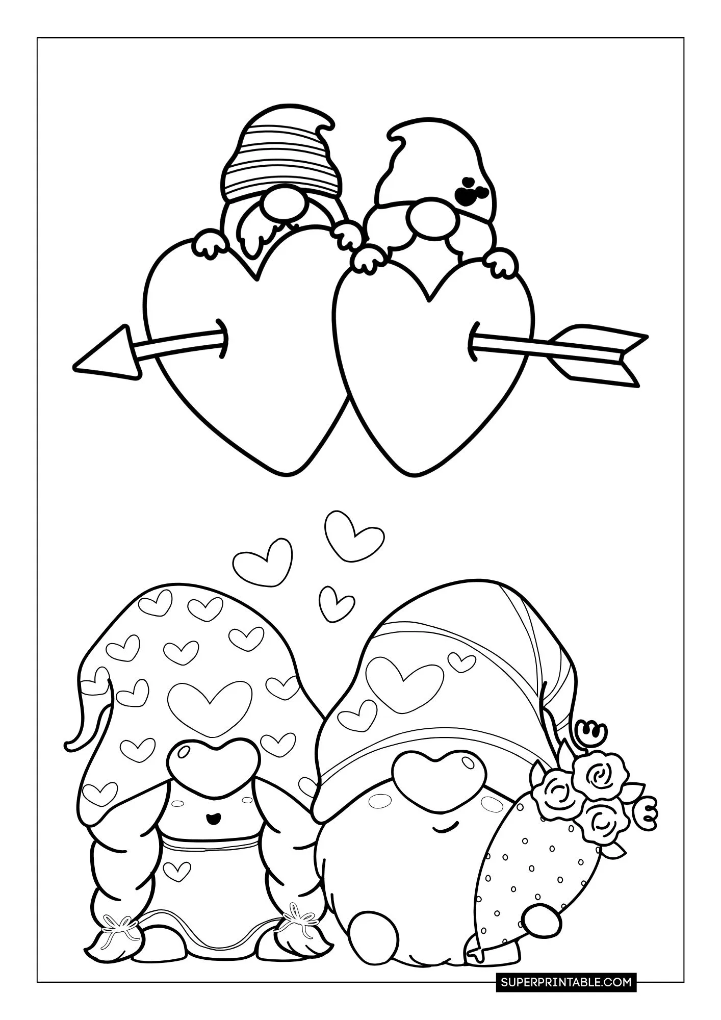 Gnome Christmas Coloring Pages 33