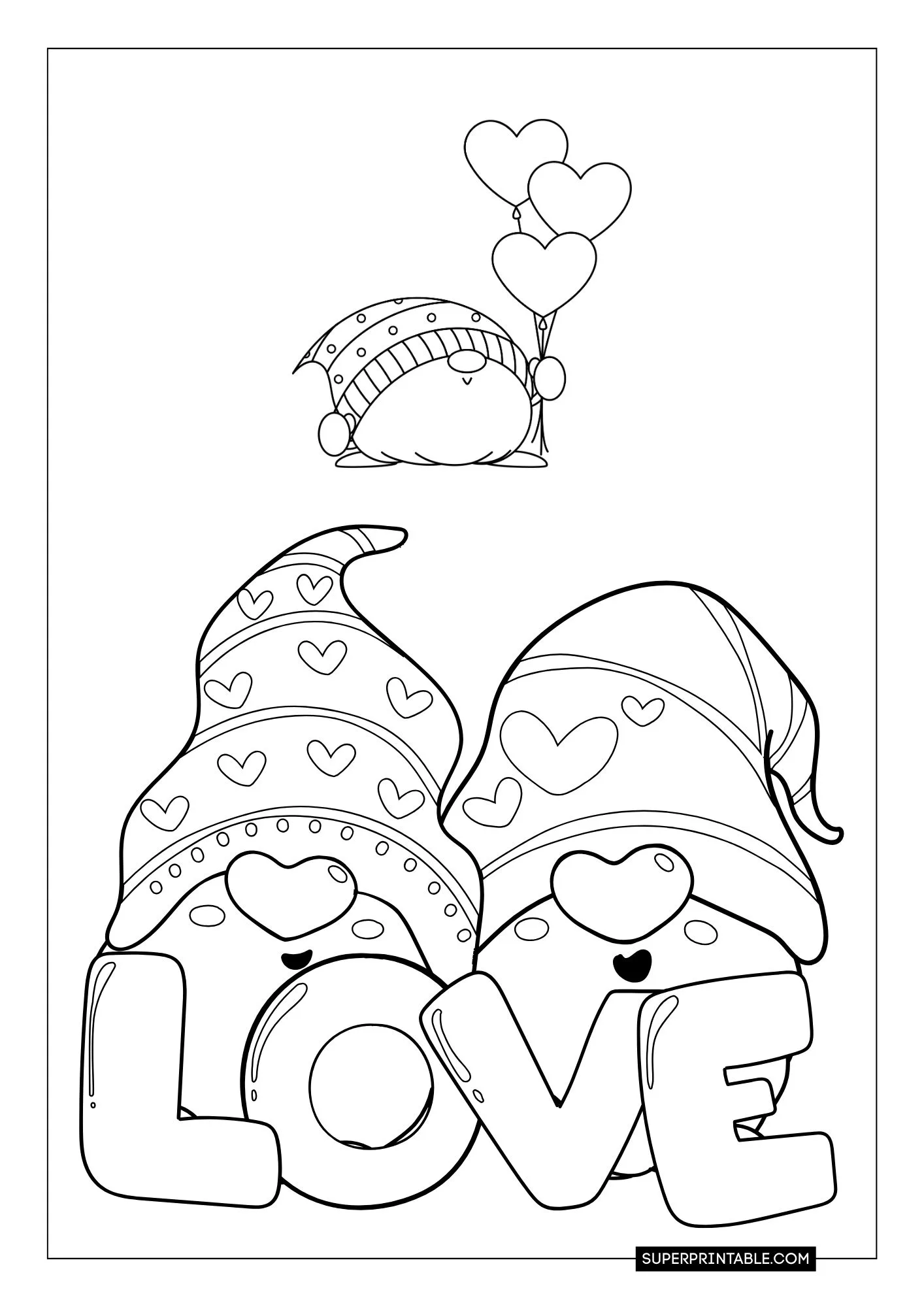 Gnome Christmas Coloring Pages 34