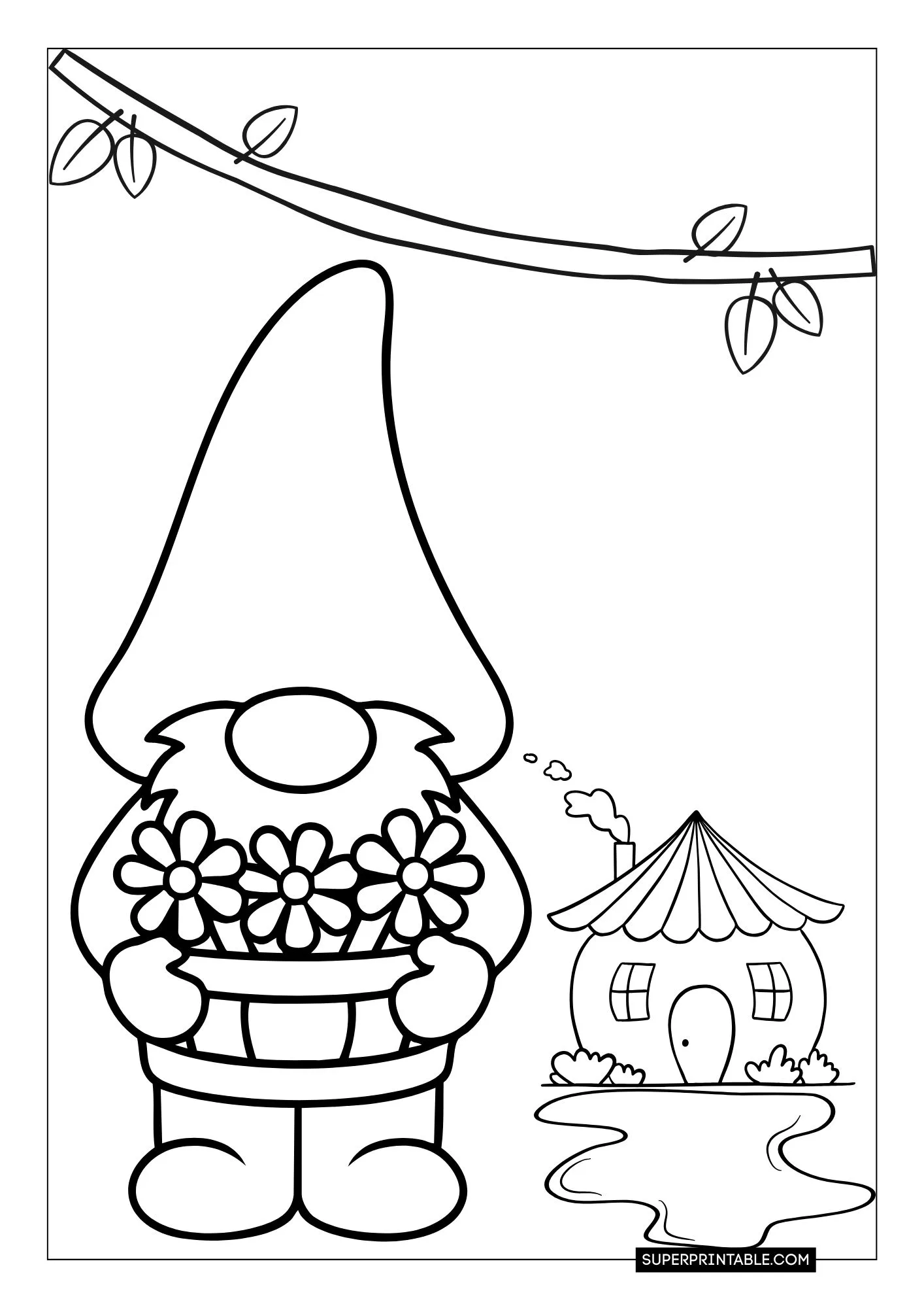 Gnome Christmas Coloring Pages 5