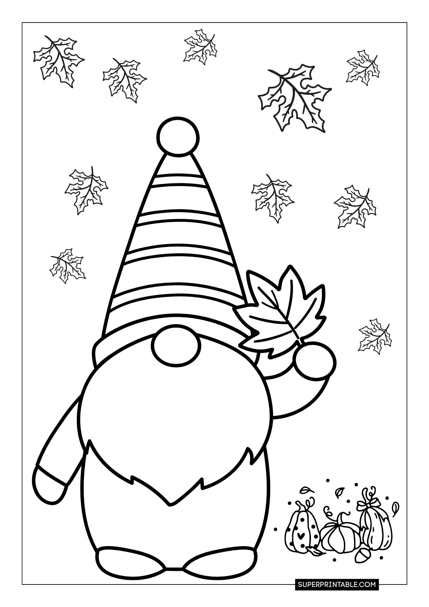 Gnome Christmas Coloring Pages 6