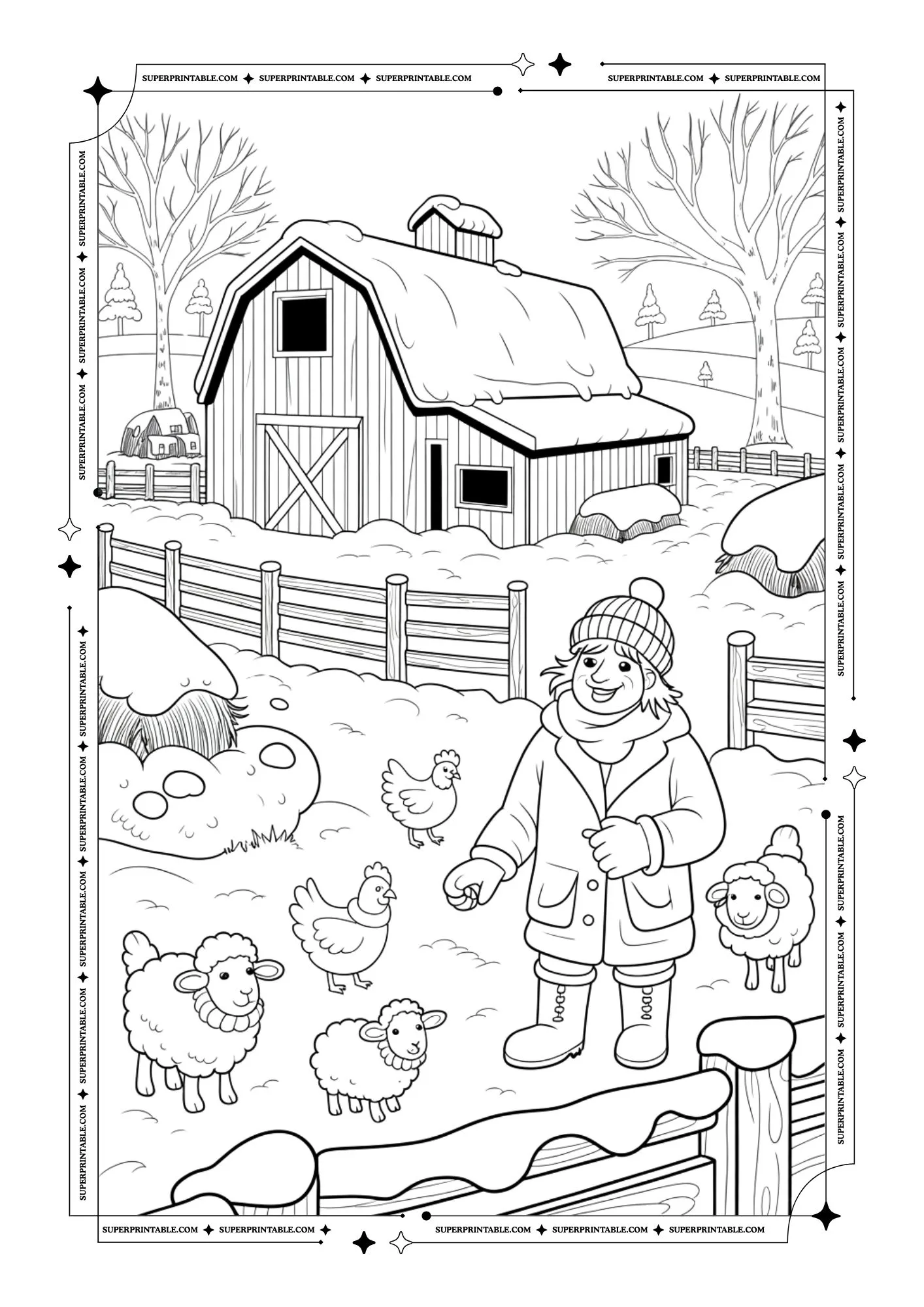 January Coloring Pages 2