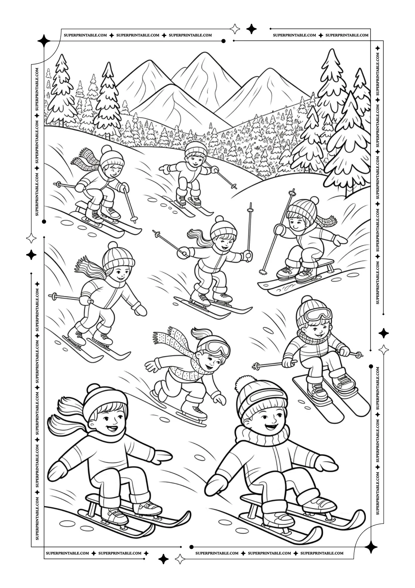 January Coloring Pages 4