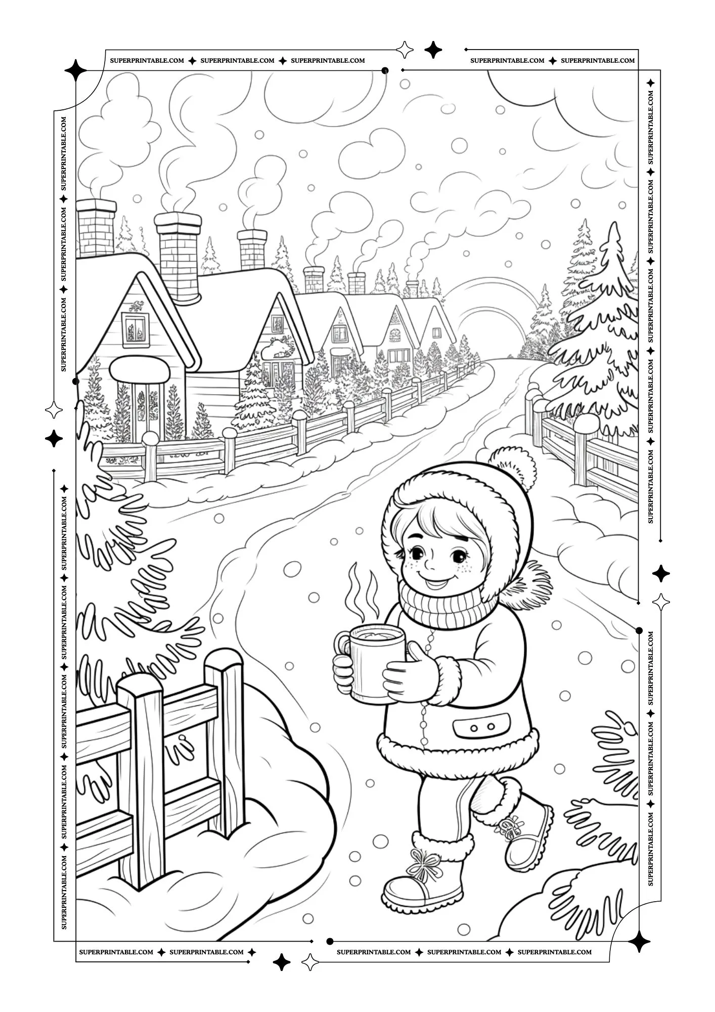 January Coloring Pages 7