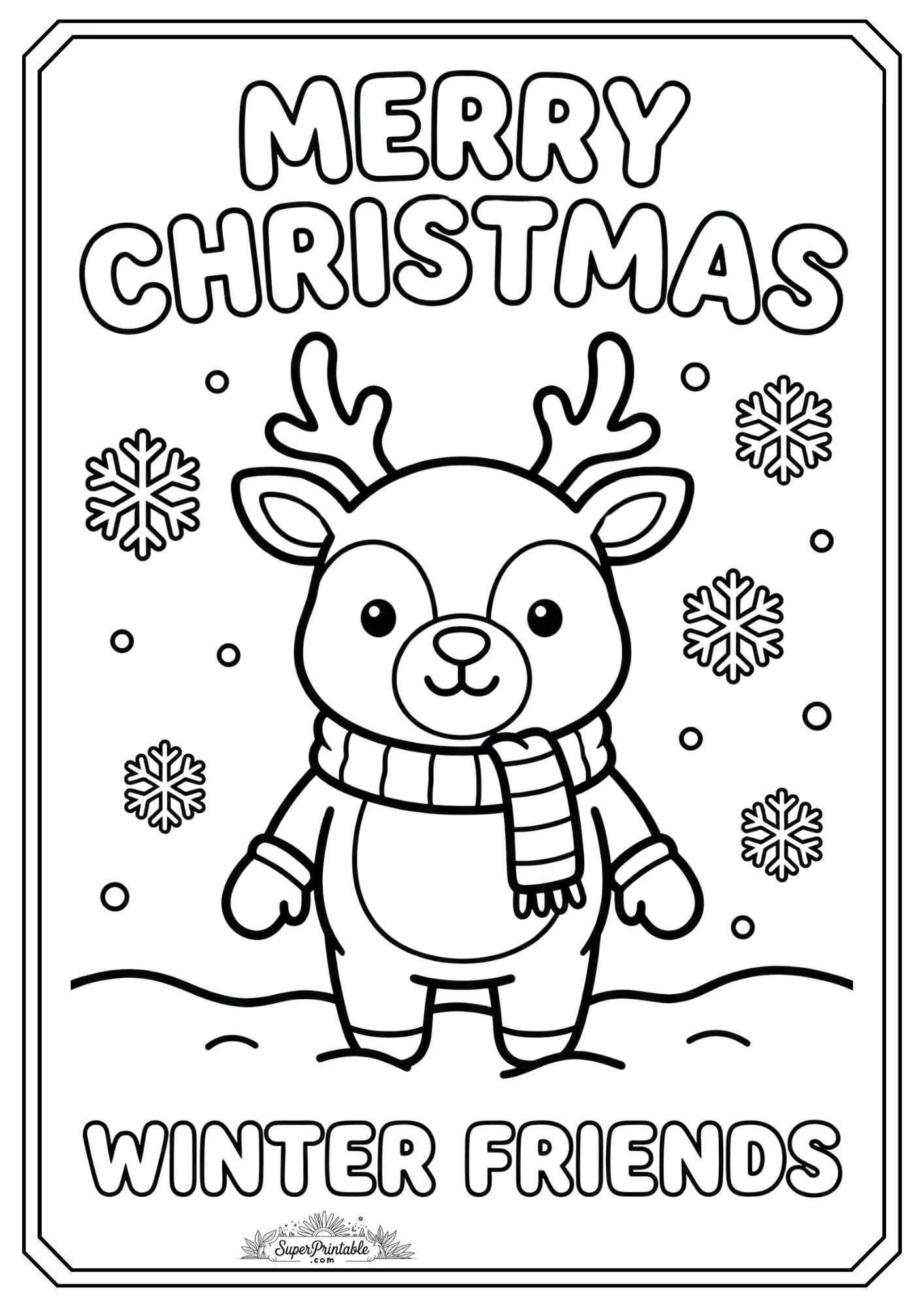 Merry Christmas Coloring Pages 2