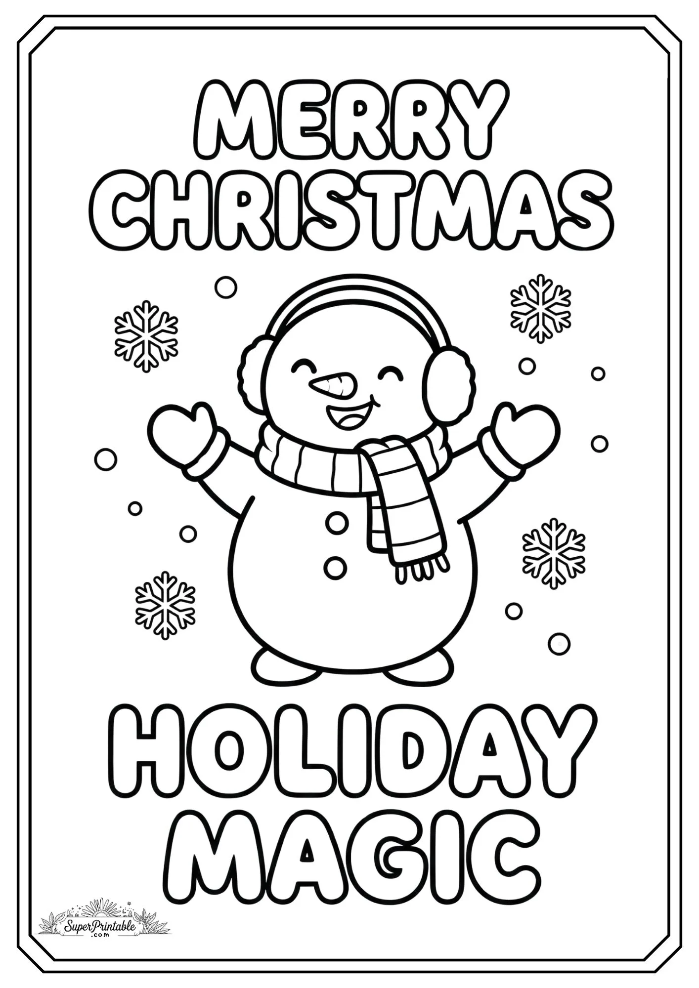 Merry Christmas Coloring Pages 3