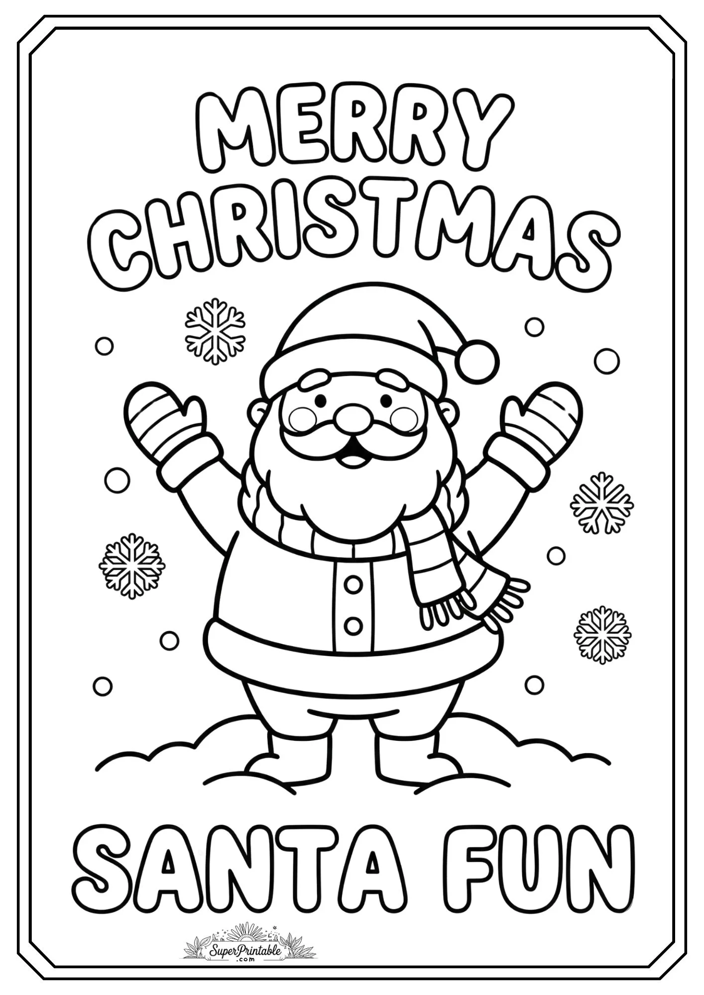 Merry Christmas Coloring Pages 4