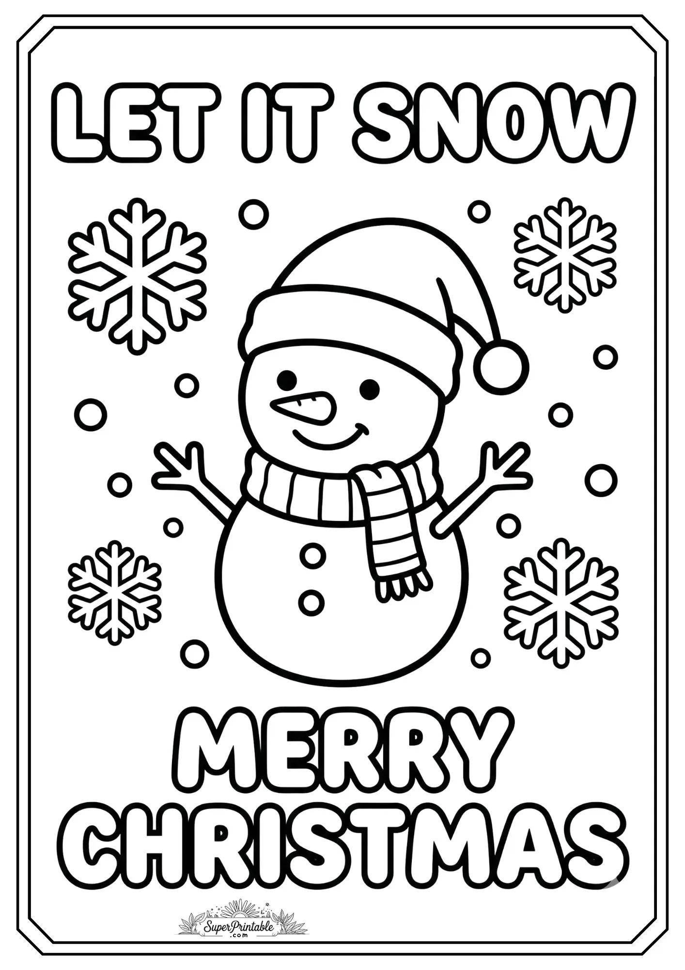 Merry Christmas Coloring Pages 5