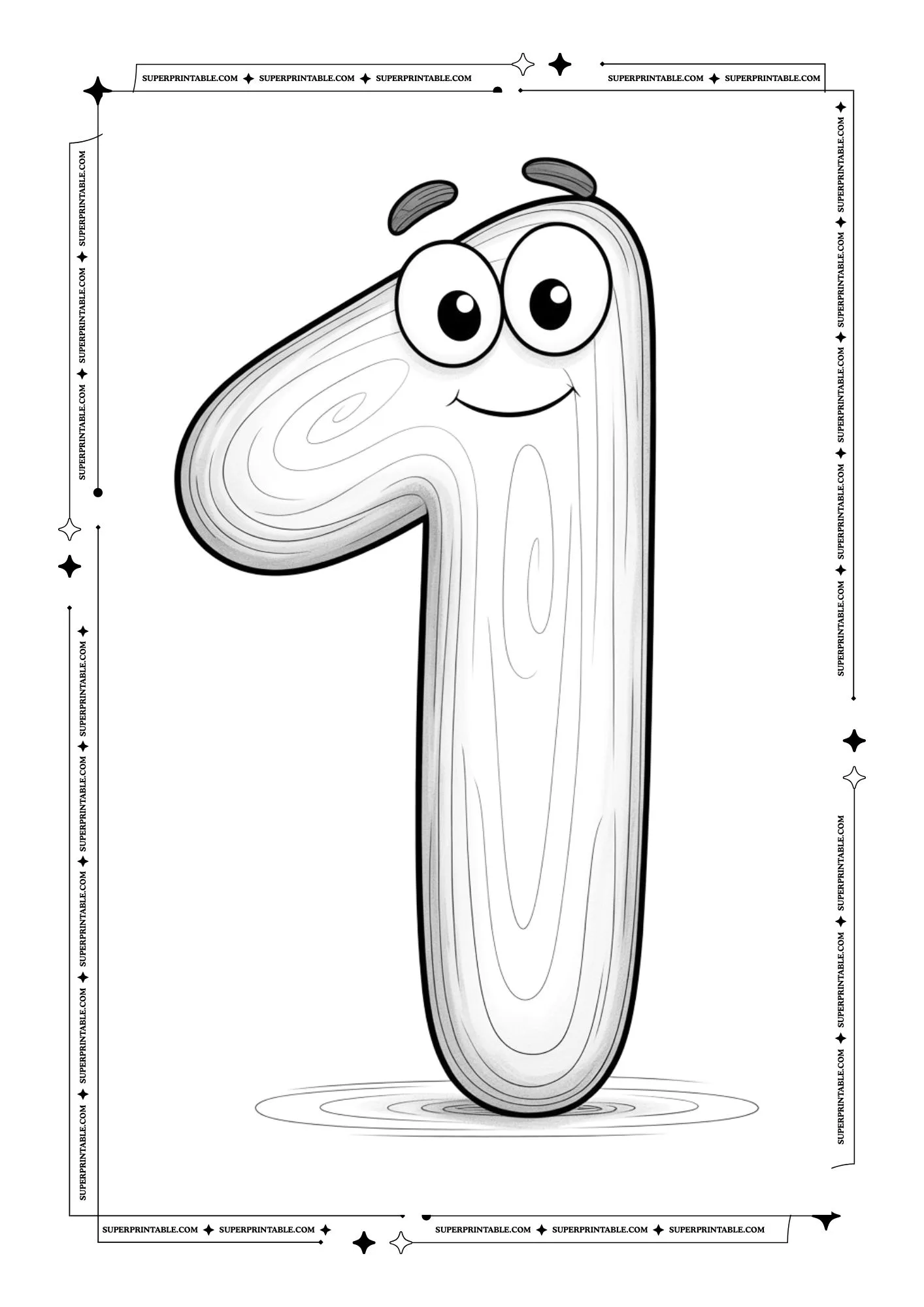 Ollipo The Wooden Number Coloring Pages 2