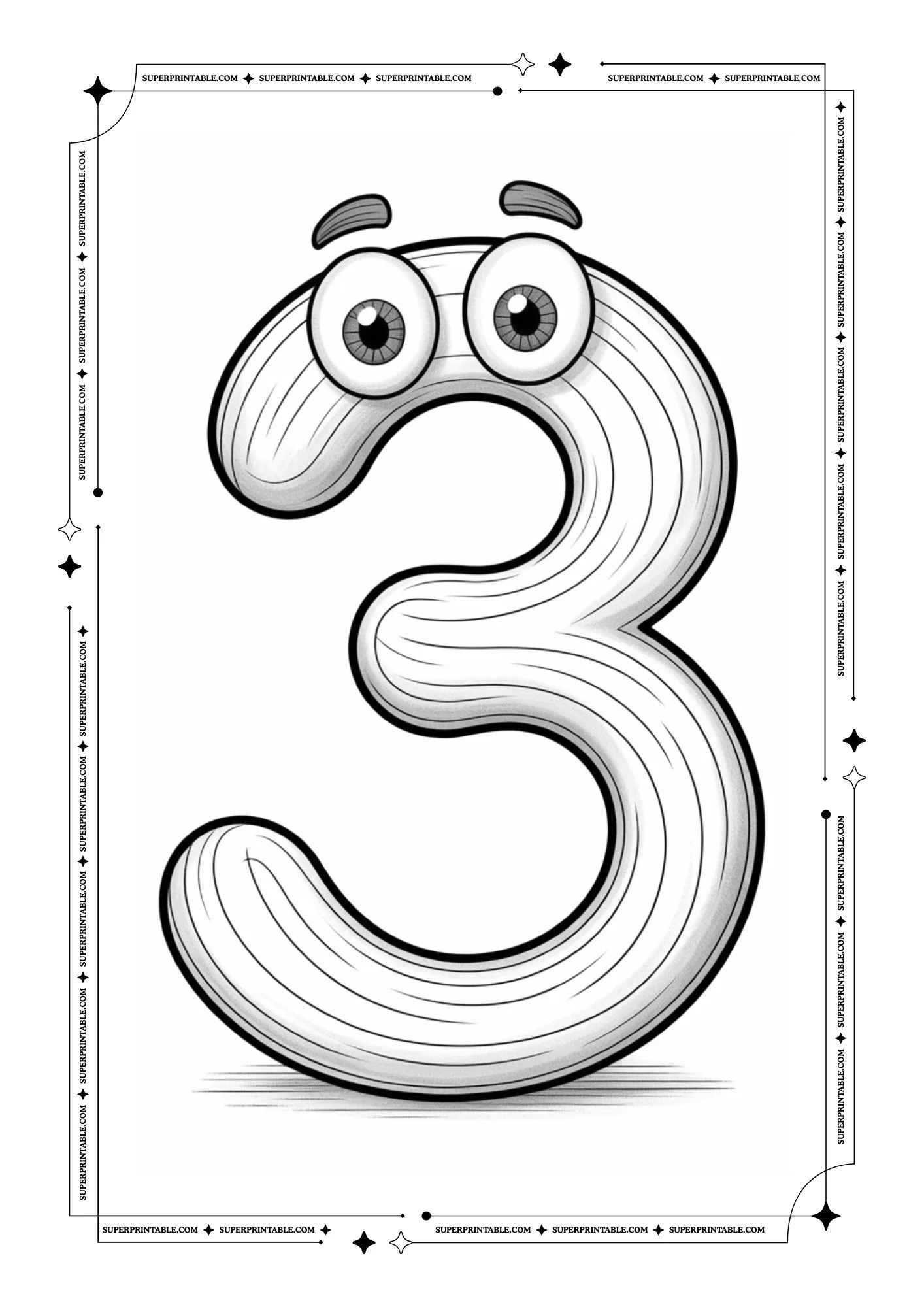 Ollipo The Wooden Number Coloring Pages 4