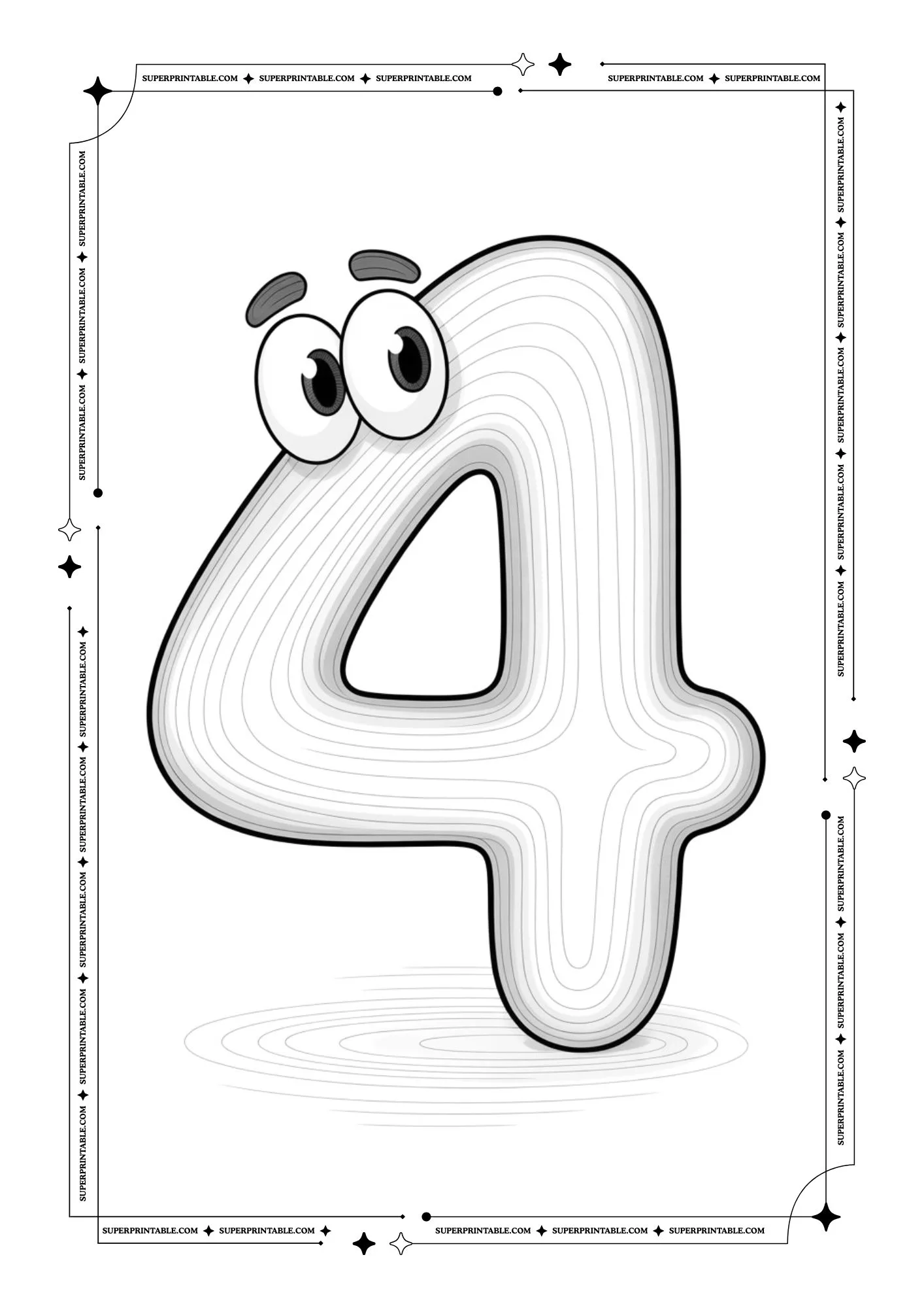 Ollipo The Wooden Number Coloring Pages 5