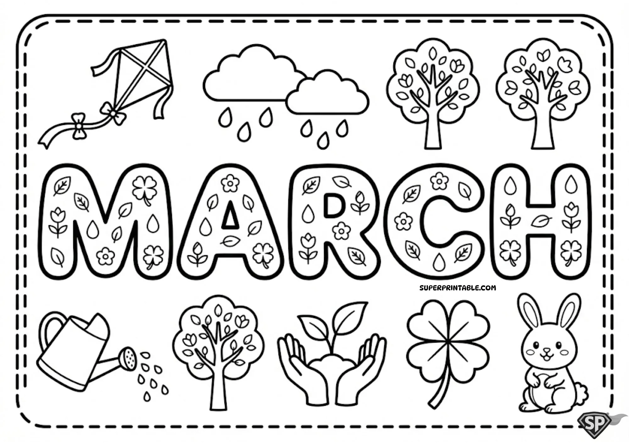Premium Months of the Year Coloring Pages 3