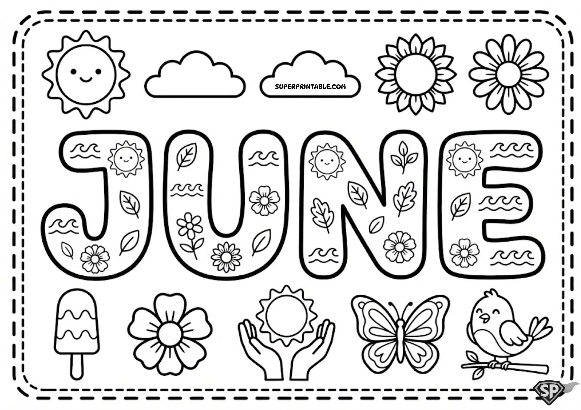 Premium Months of the Year Coloring Pages 6