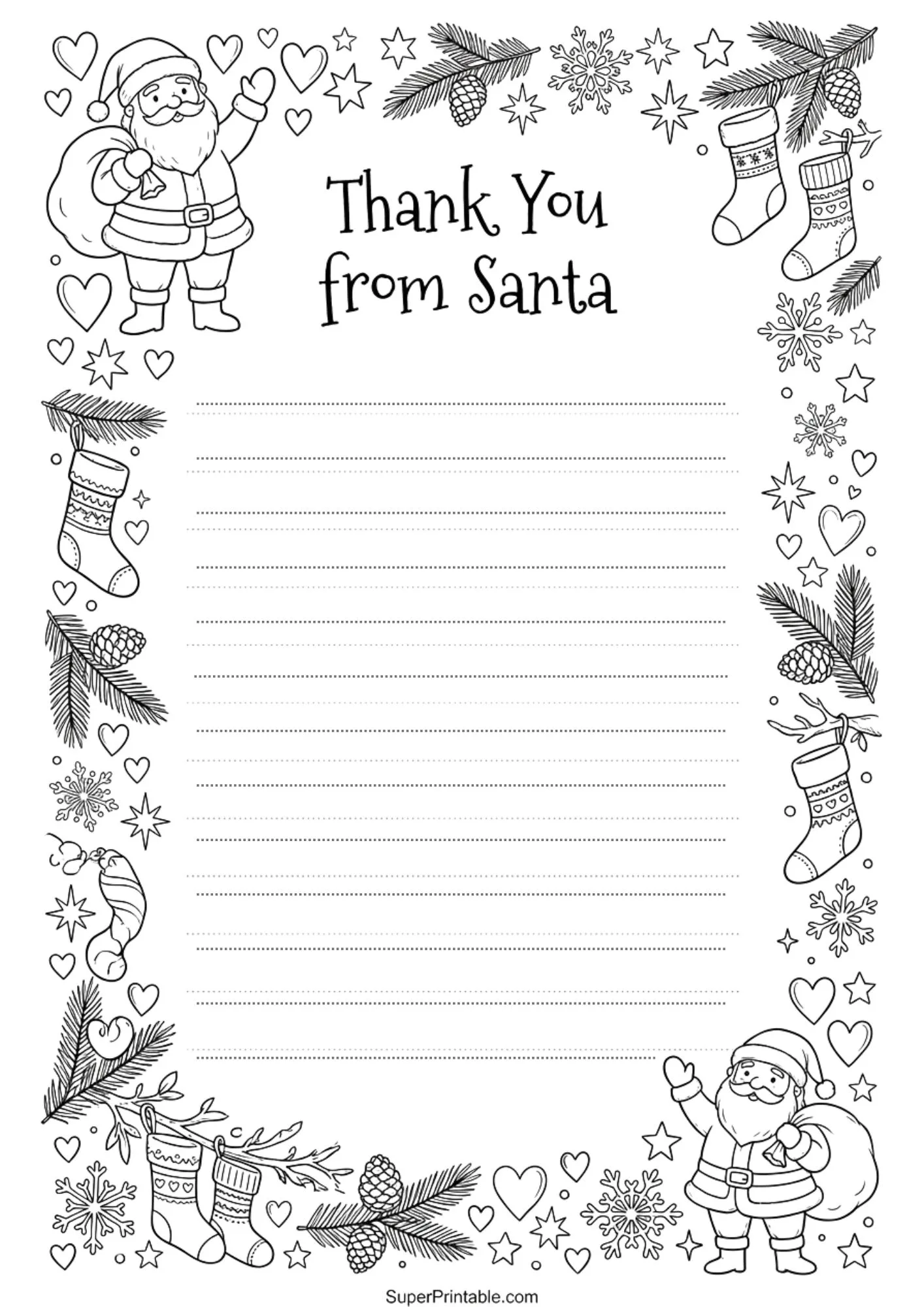 Reply From Santa Coloring Edition Set 1
