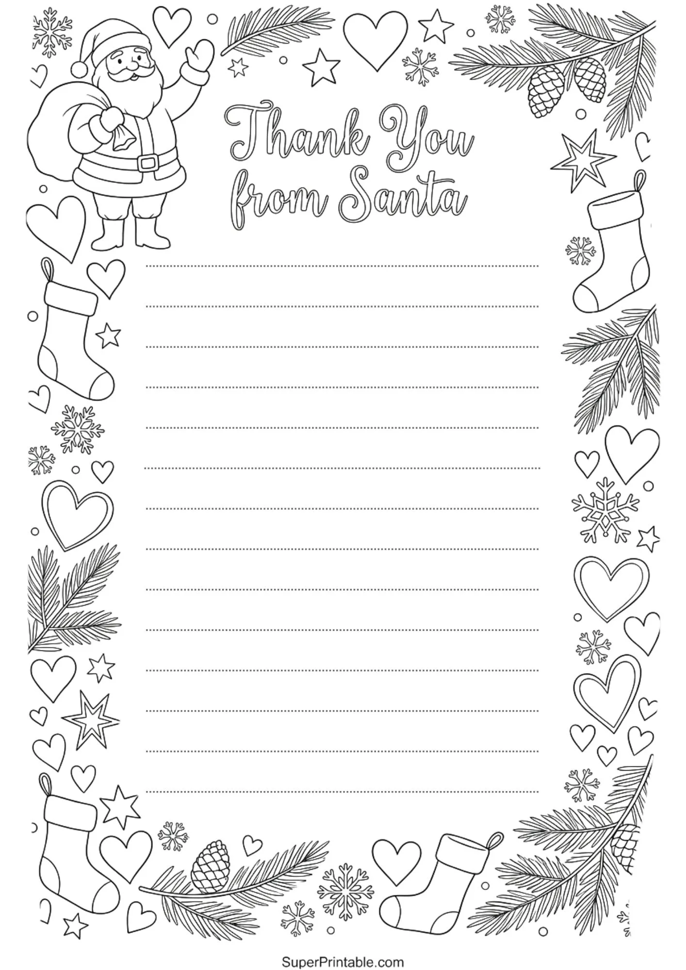 Reply From Santa Coloring Edition Set 4
