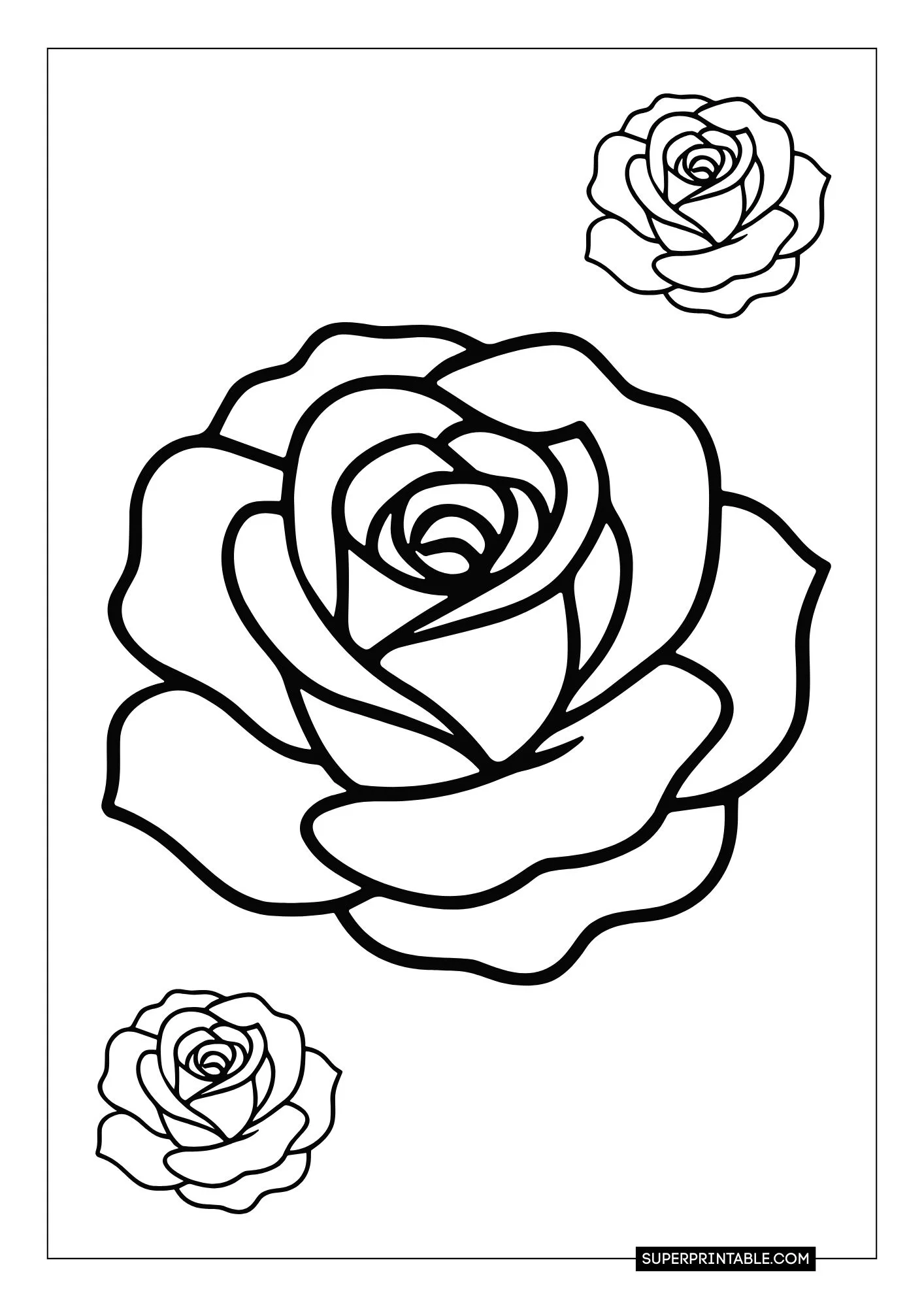 Rose Coloring Pages 10