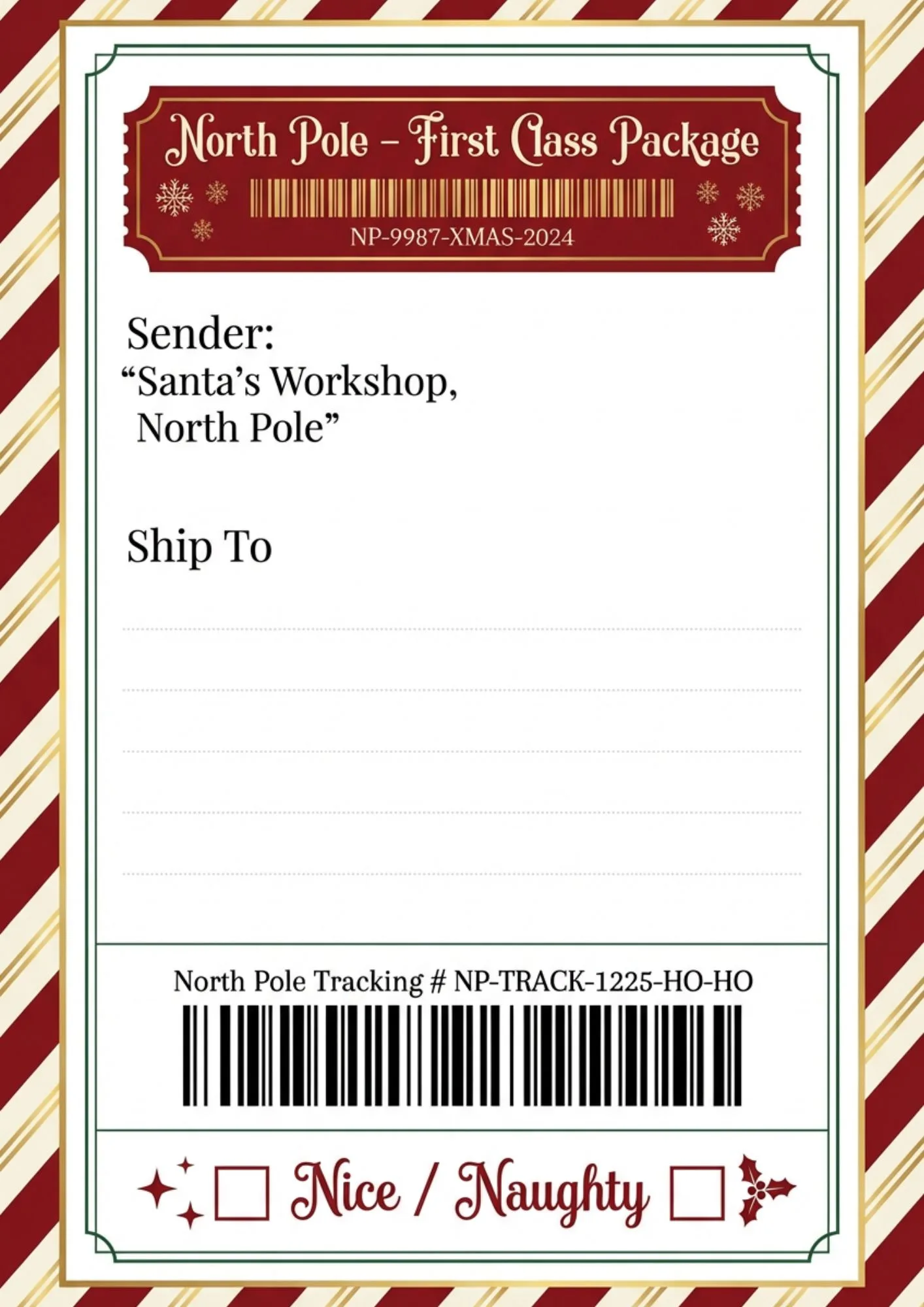 Royal Shipping Package Labels For Gifts 7