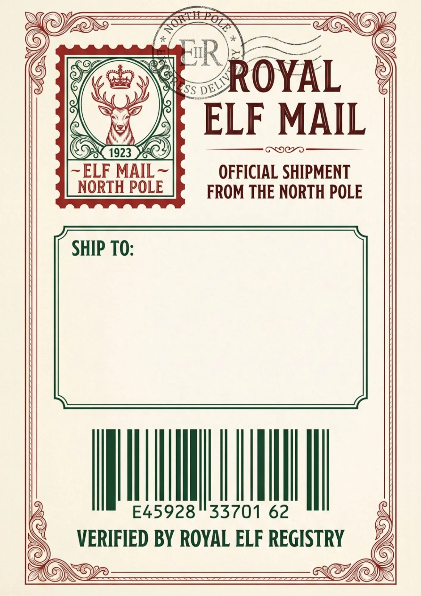 Royal Shipping Package Labels For Gifts 9