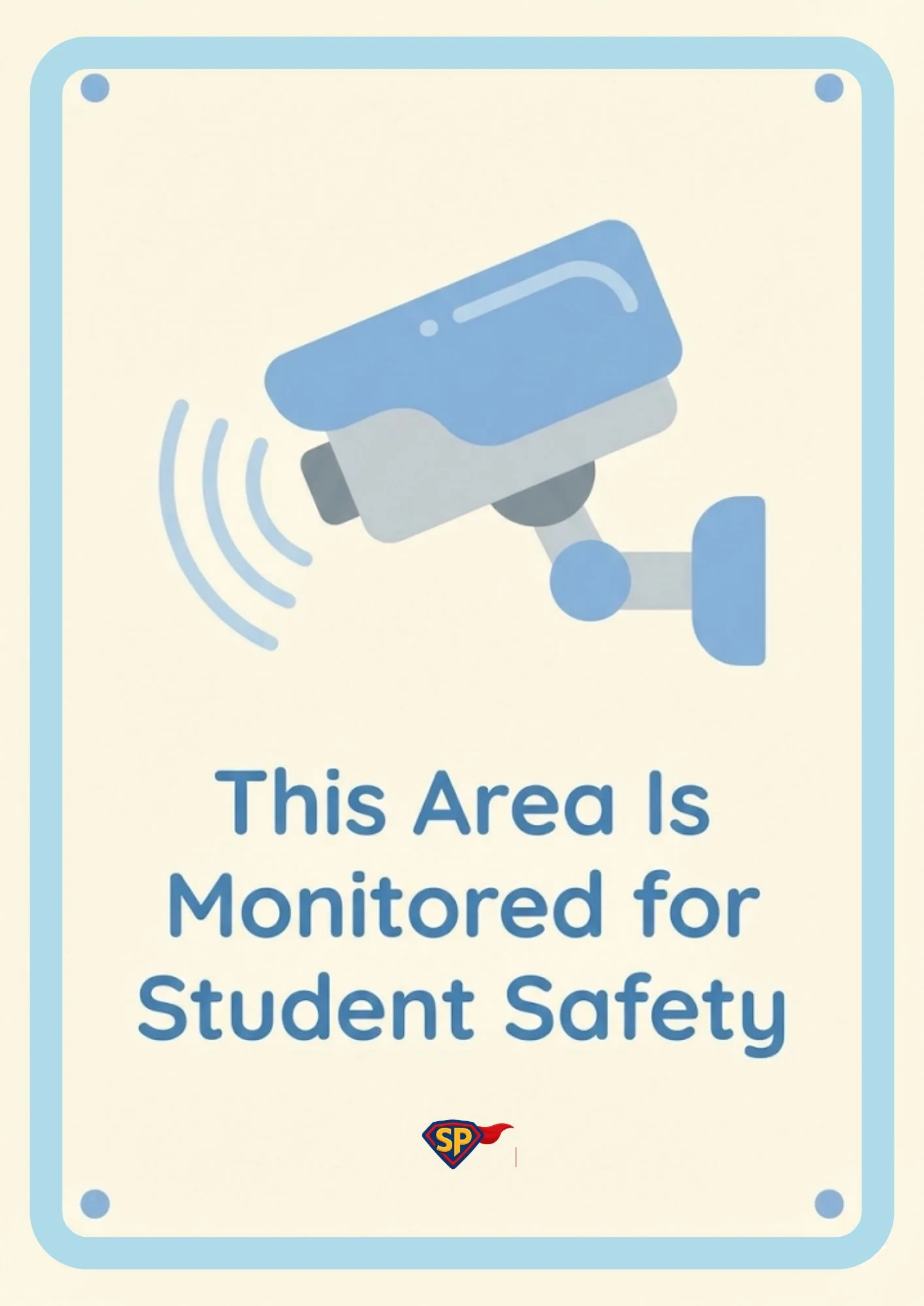 School Safe CCTV Watch Posters 2