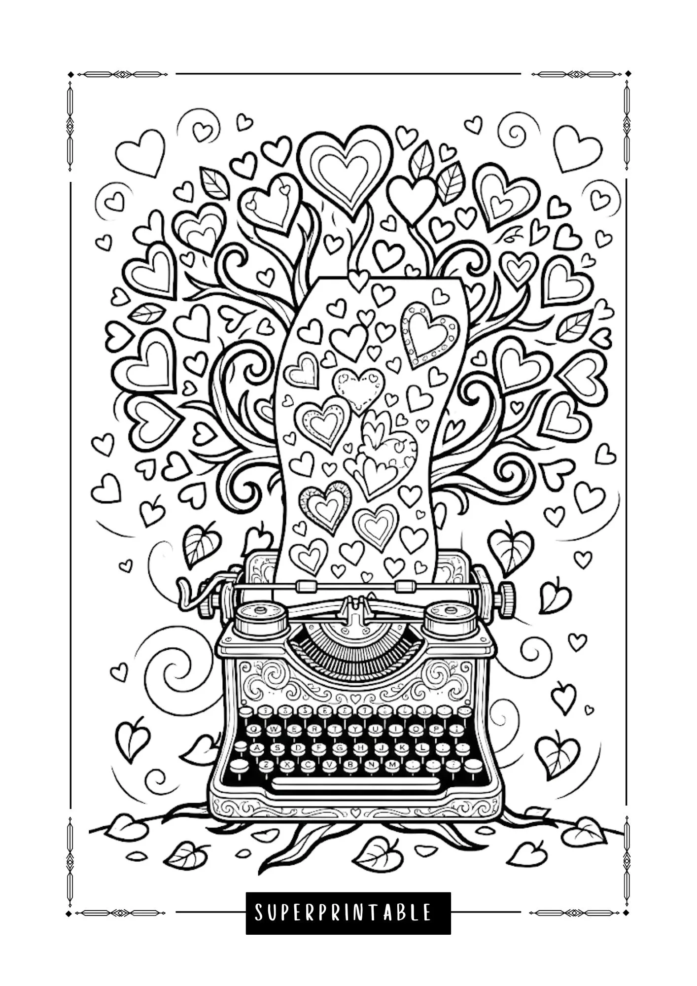 The Happy Mailbox Set Love Coloring Pages 3