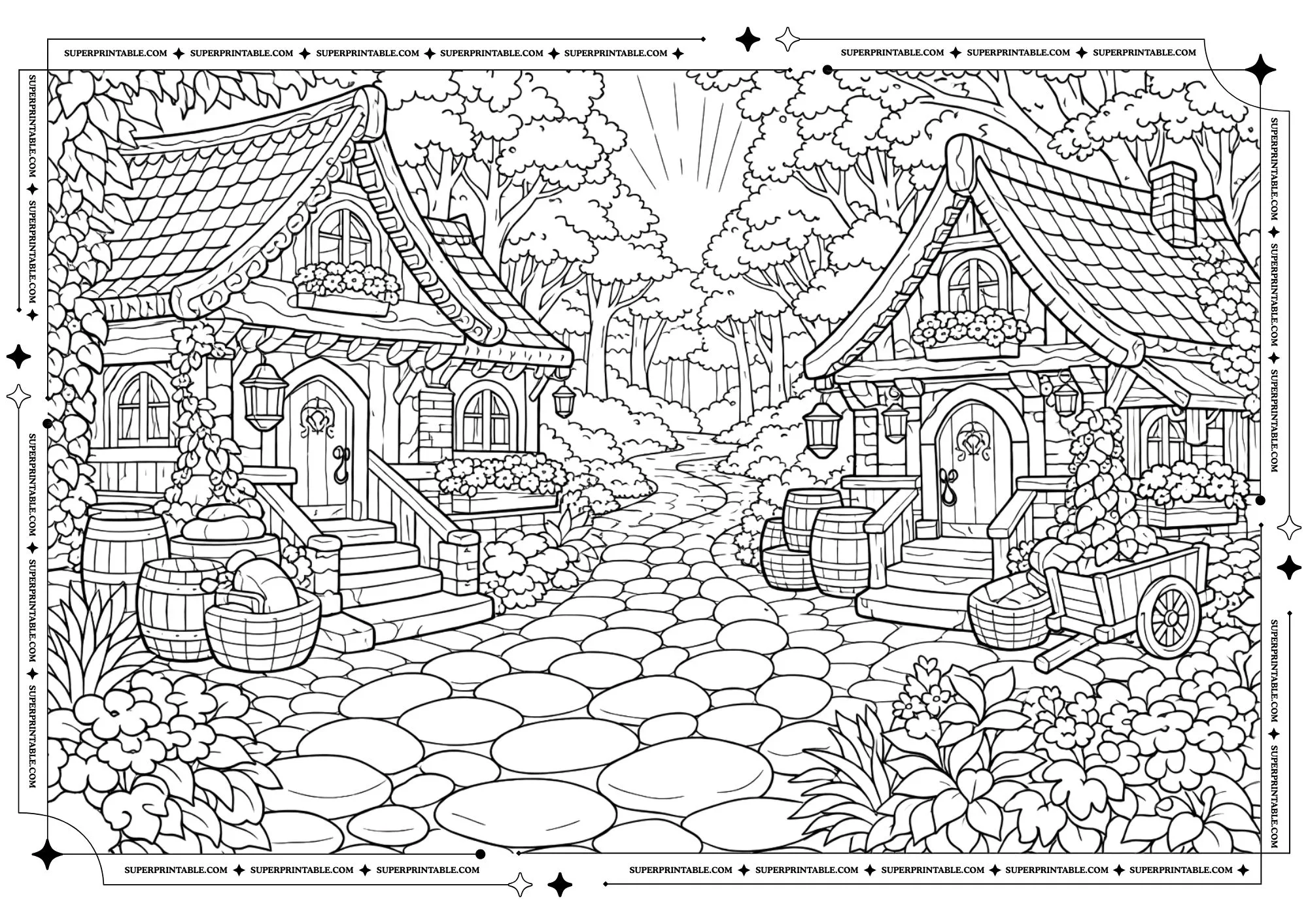 The Slow World Winter Coloring Pages 2