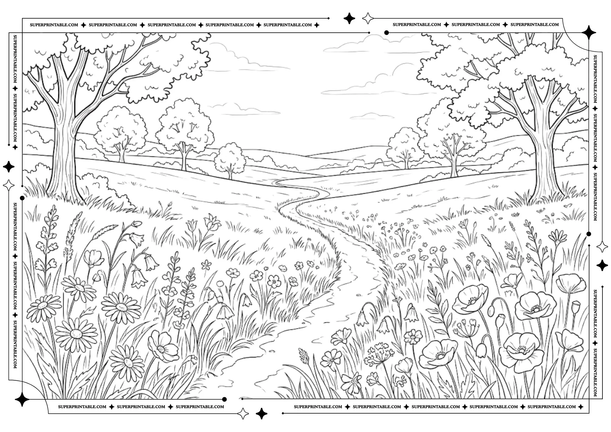 The Slow World Winter Coloring Pages 6