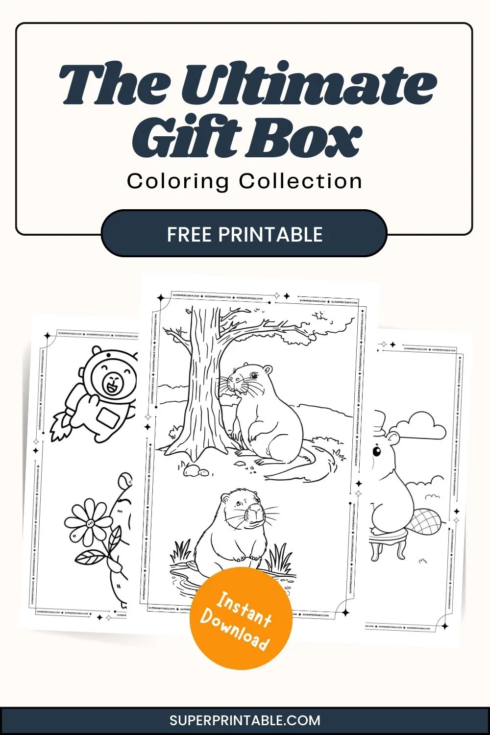 The Ultimate Gift Box Coloring Collection Pinterest Image
