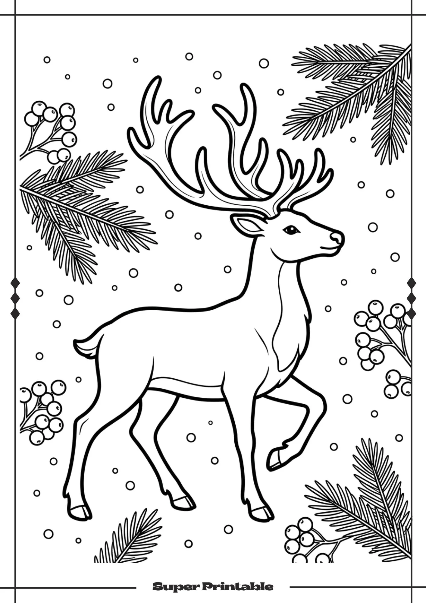Winter Animals Coloring Pages 1