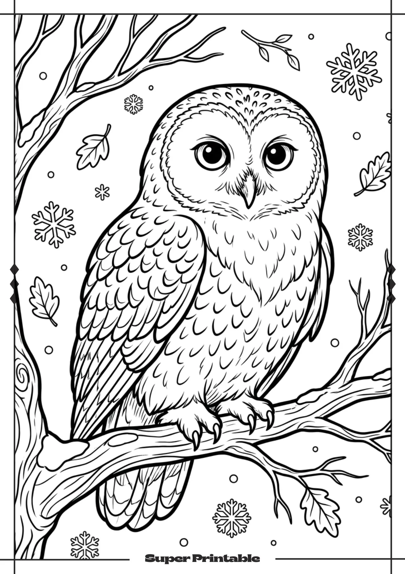 Winter Animals Coloring Pages 2