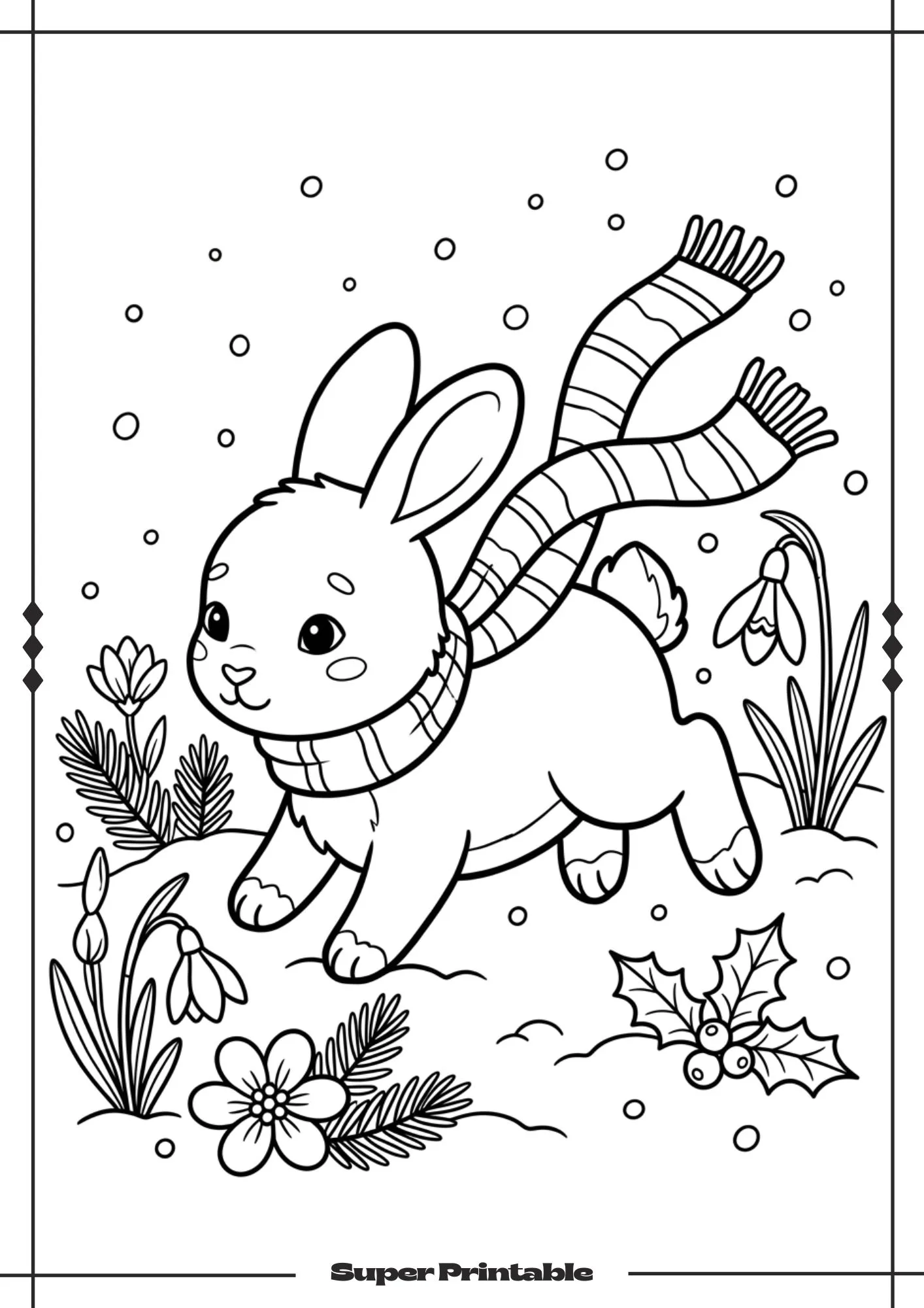 Winter Animals Coloring Pages 5