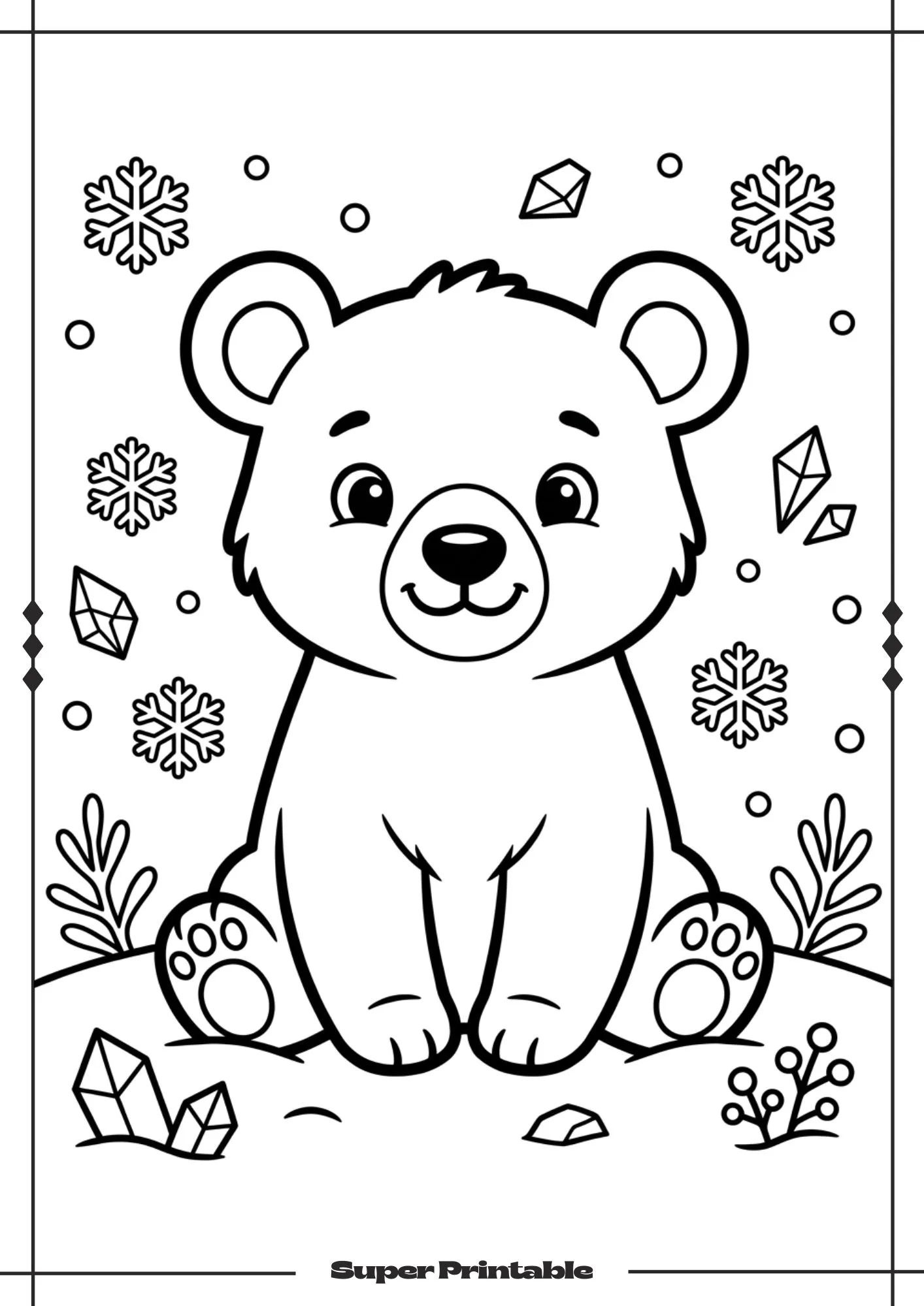 Winter Animals Coloring Pages 6