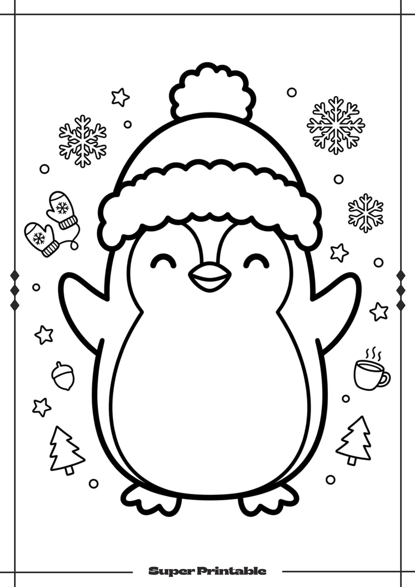 Winter Animals Coloring Pages 7