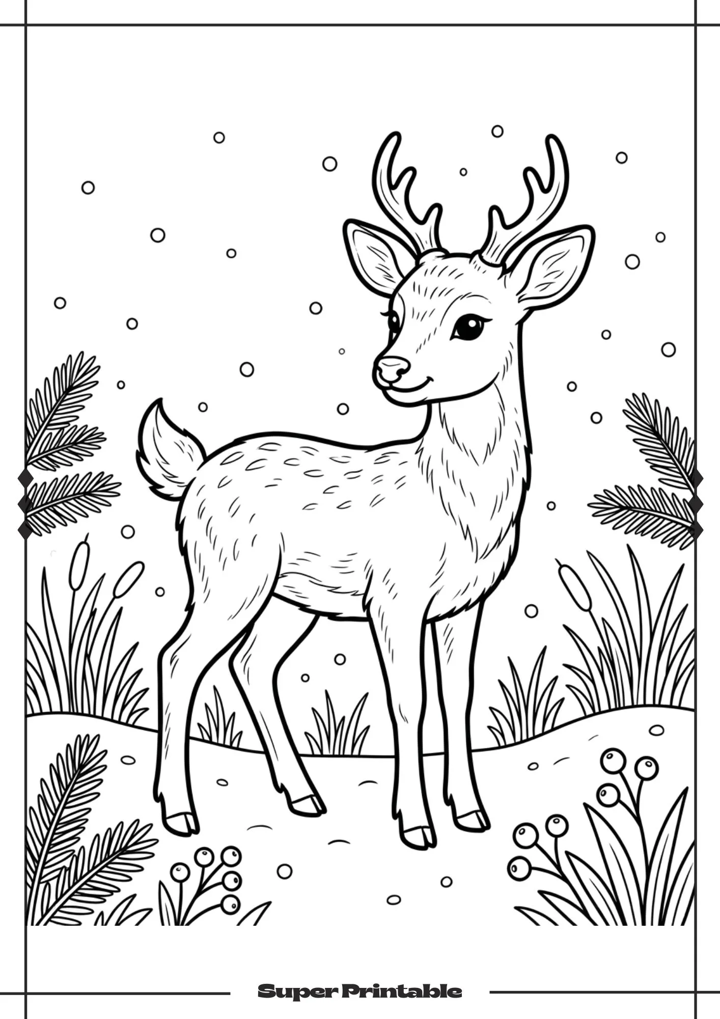 Winter Animals Coloring Pages 8