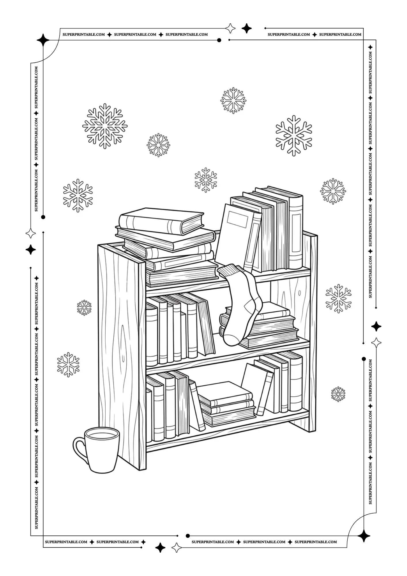 Winter Warmth Coloring Pages 2