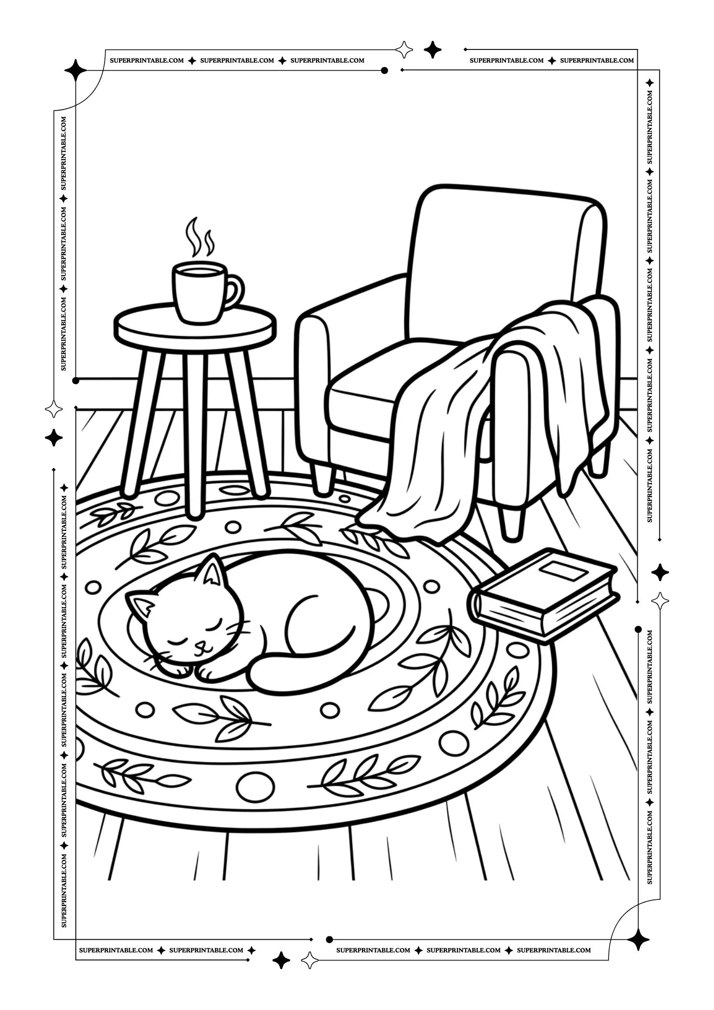 Winter Warmth Coloring Pages 3